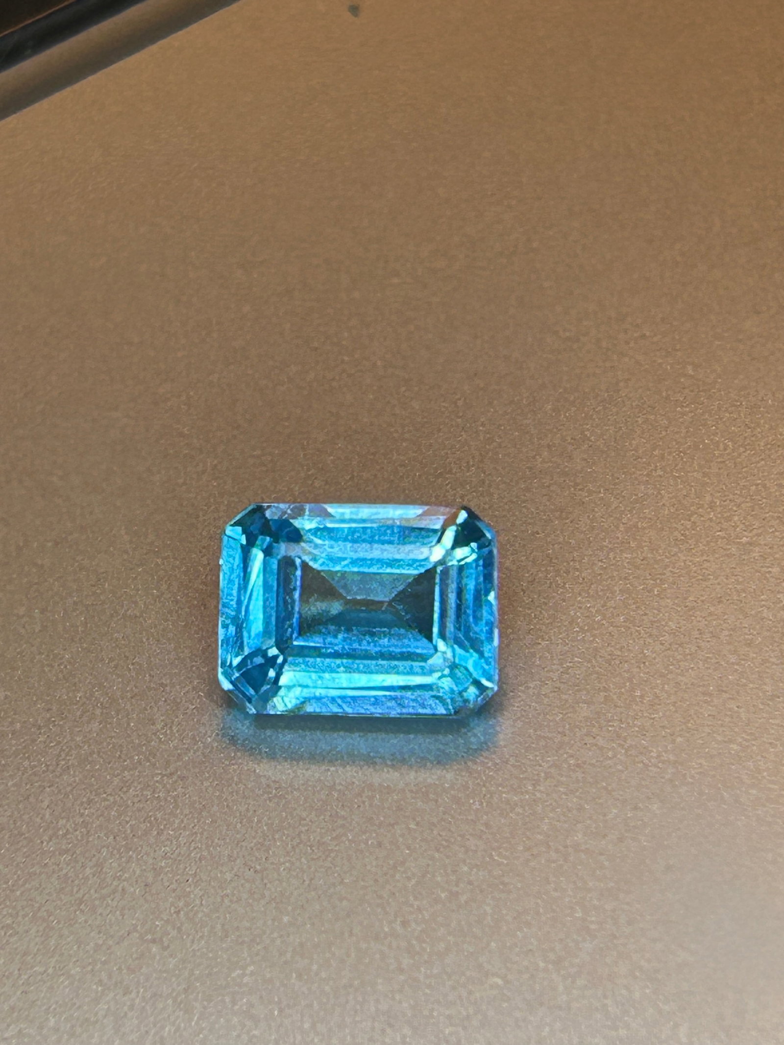 Natural Neon Blue Paraiba Tourmaline 3 ct Emerald cut from Brazil (1 of 3)