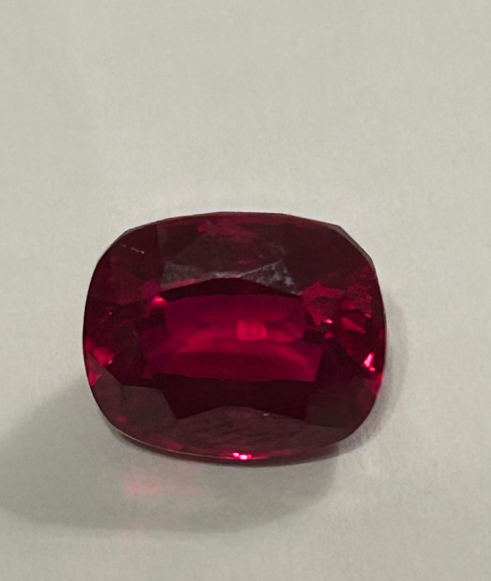 Natural Ruby Cushion Cut14 ct from Mozambique (1 of 3)