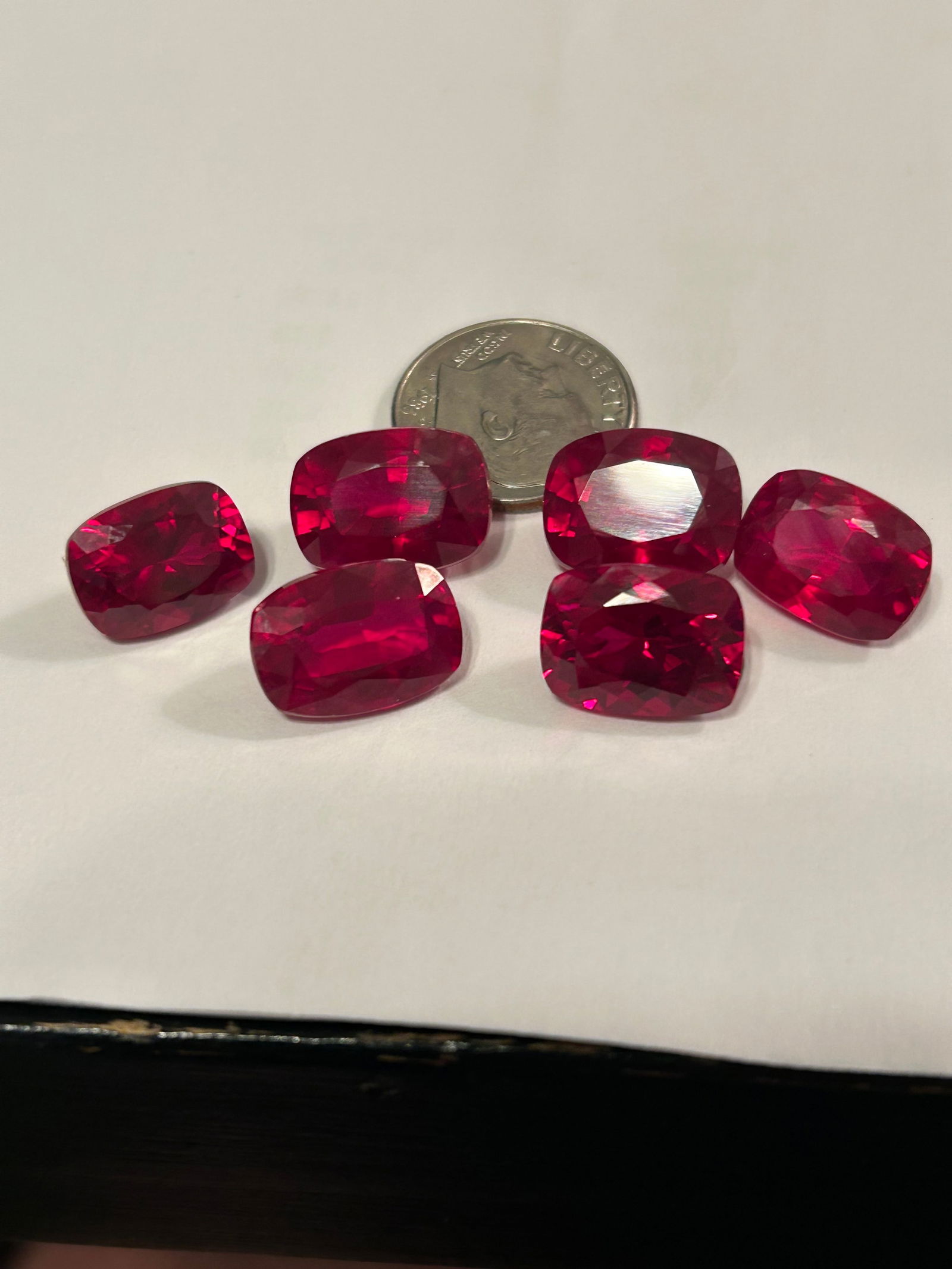 LOT OF 6 Natural Flawless Burmese Red Ruby Oval Cut 50 tcw 8.3 ct each (1 of 4)