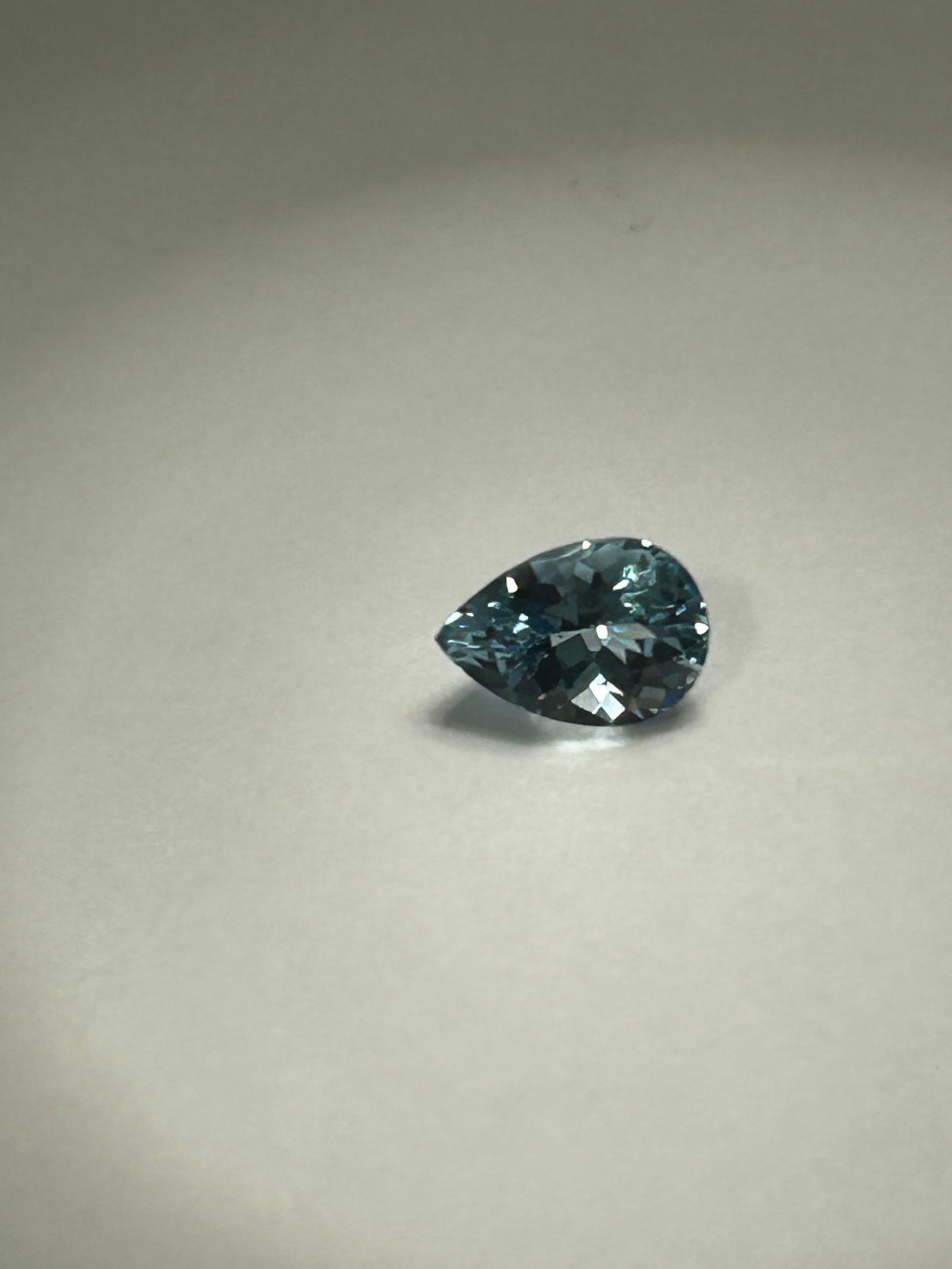 Natural Sky Blue Topaz 1.72ct Pear Cut From Brazil: This Sky Blue Topaz from Brazil is a vibrant, light blue gemstone often compared to aquamarine. Featuring excellent cut and clarity, this pear-shaped stone is ideal for pendants or rings due to its