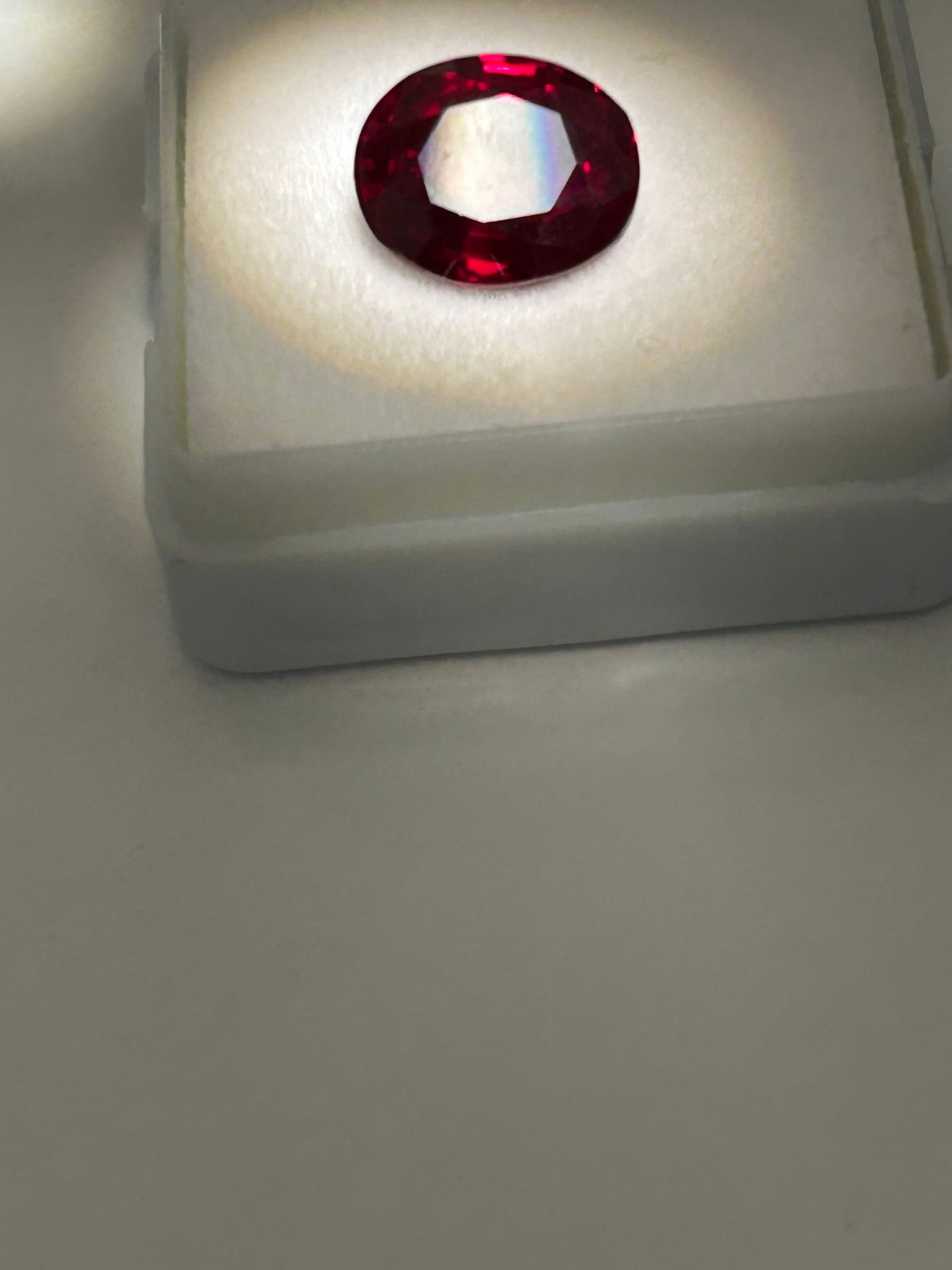 Flawless Natural Mogok Red Ruby 2.94 Ct Oval Cut: Untreated natural ruby from the Mogok region in Myanmar is an exceptionally rare, high-value gemstone. Known for a "pigeon's blood" red color, this untreated (no heat, no enhancements) gem possesses t