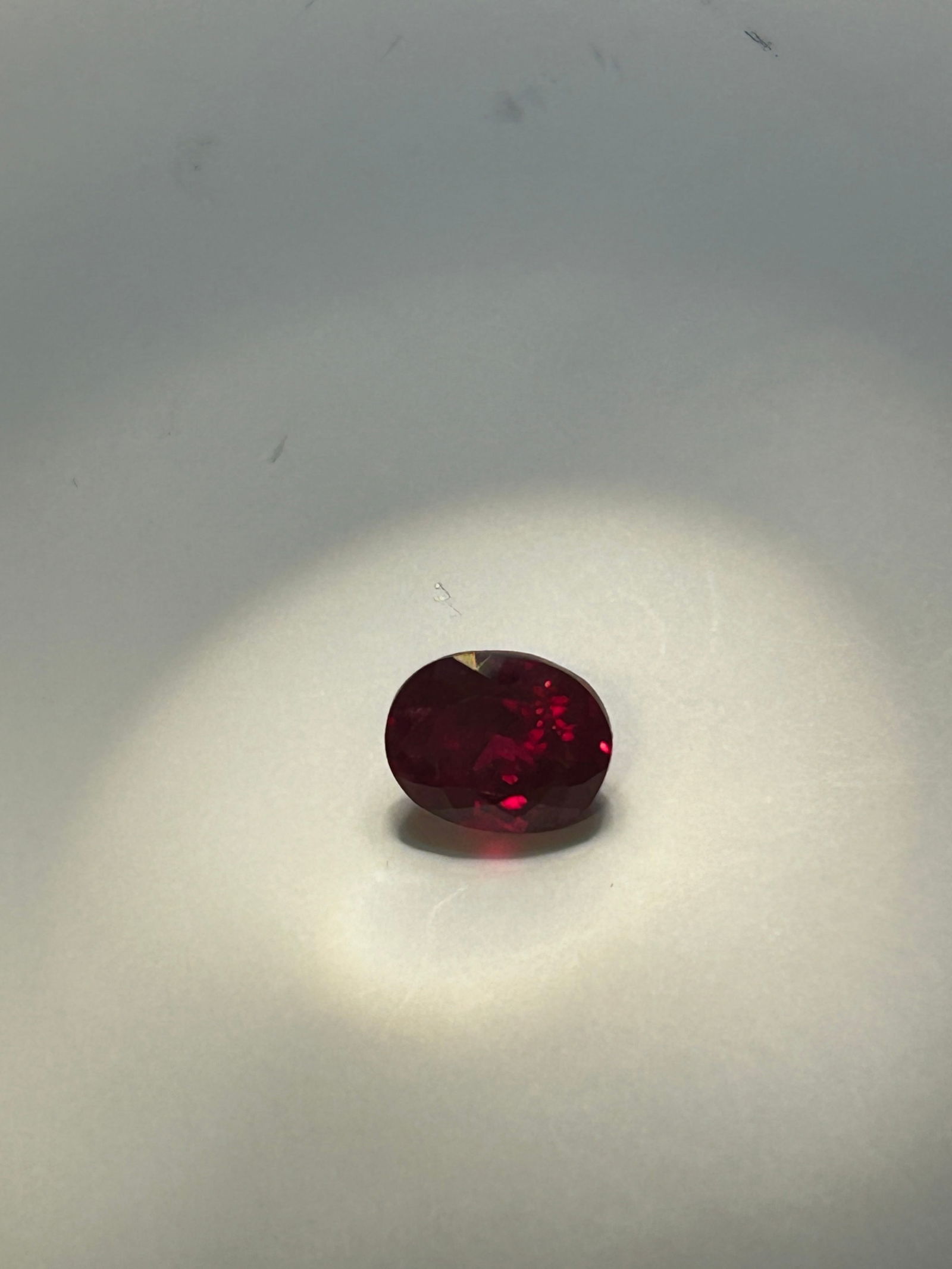 Natural Flawless Mogok Red Ruby Oval Cut 8 Ct - 4