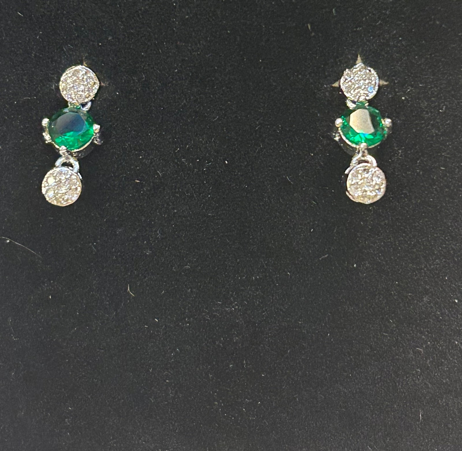 Diamond and Emerald Earrings (1 of 2)