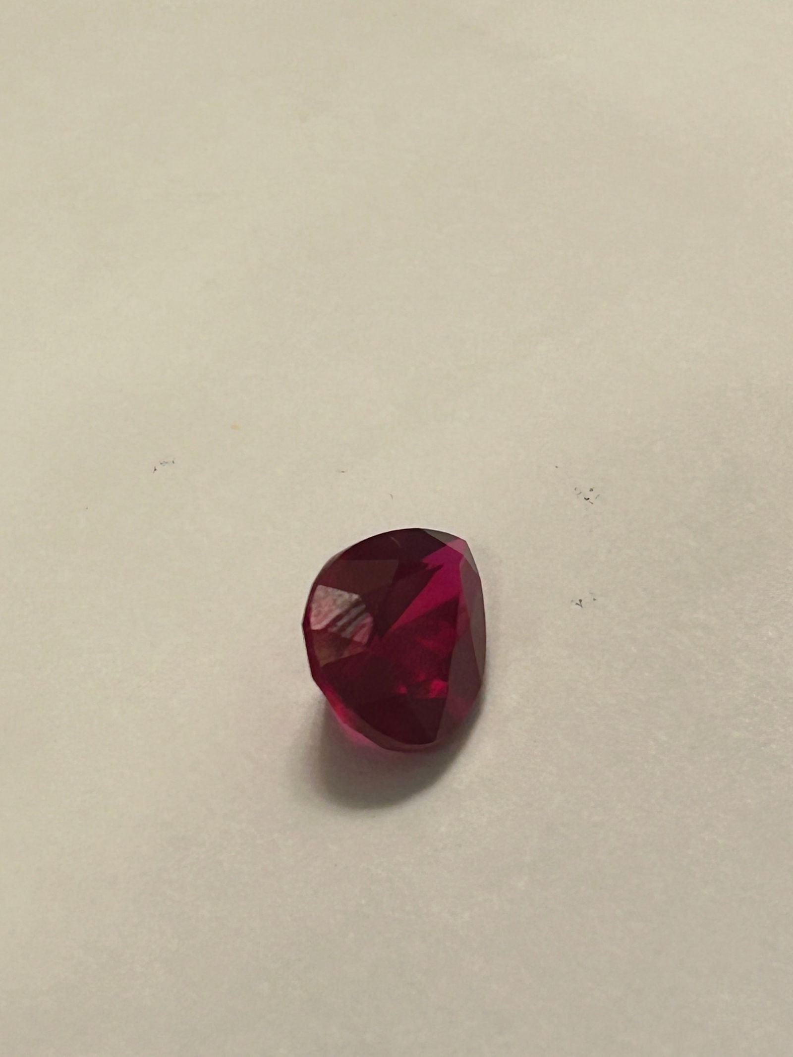 Natural Red Ruby 6.9 Ct Pear Cut Mozambique - 2