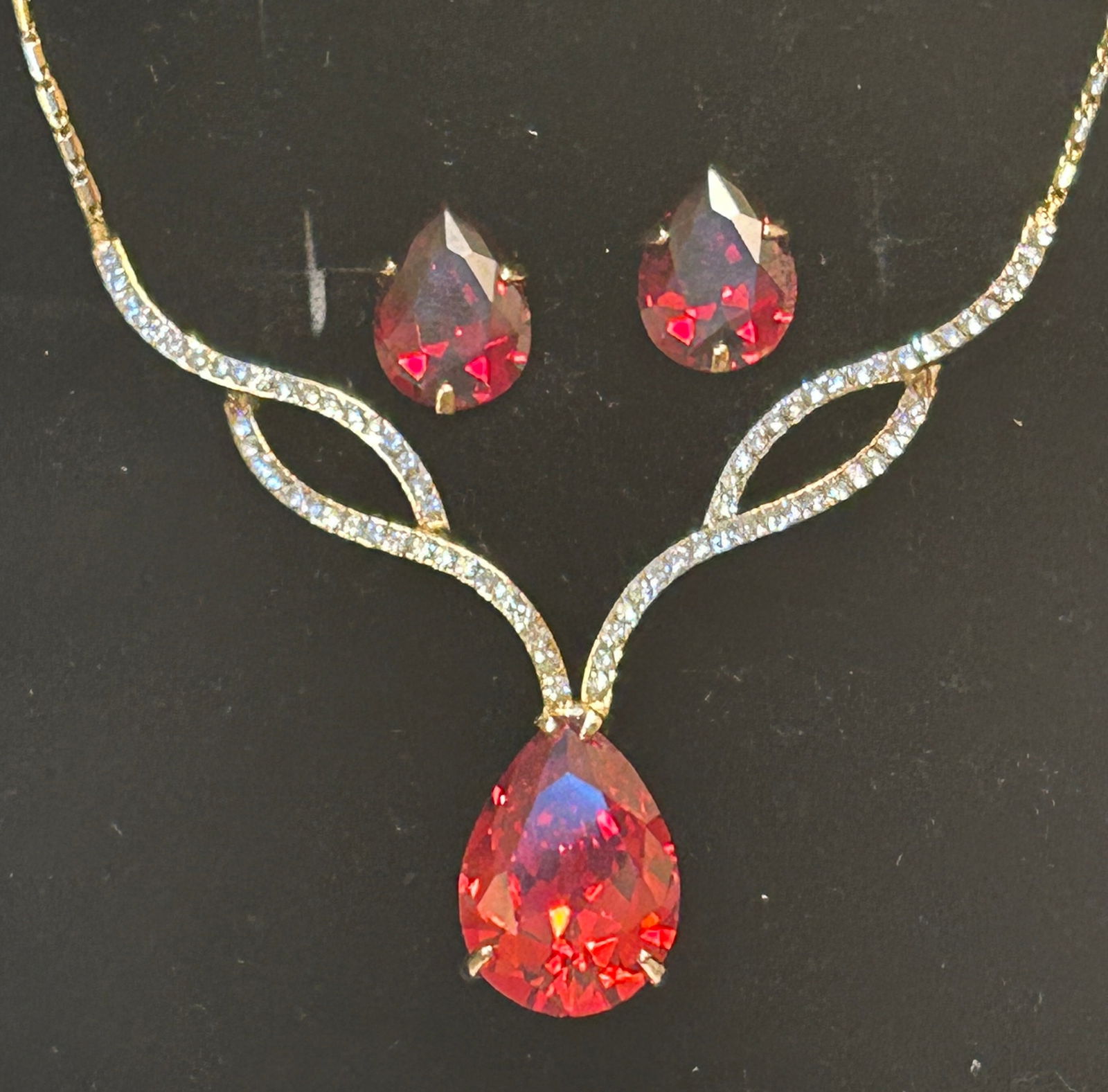 Ruby & Diamond Necklace set - 2