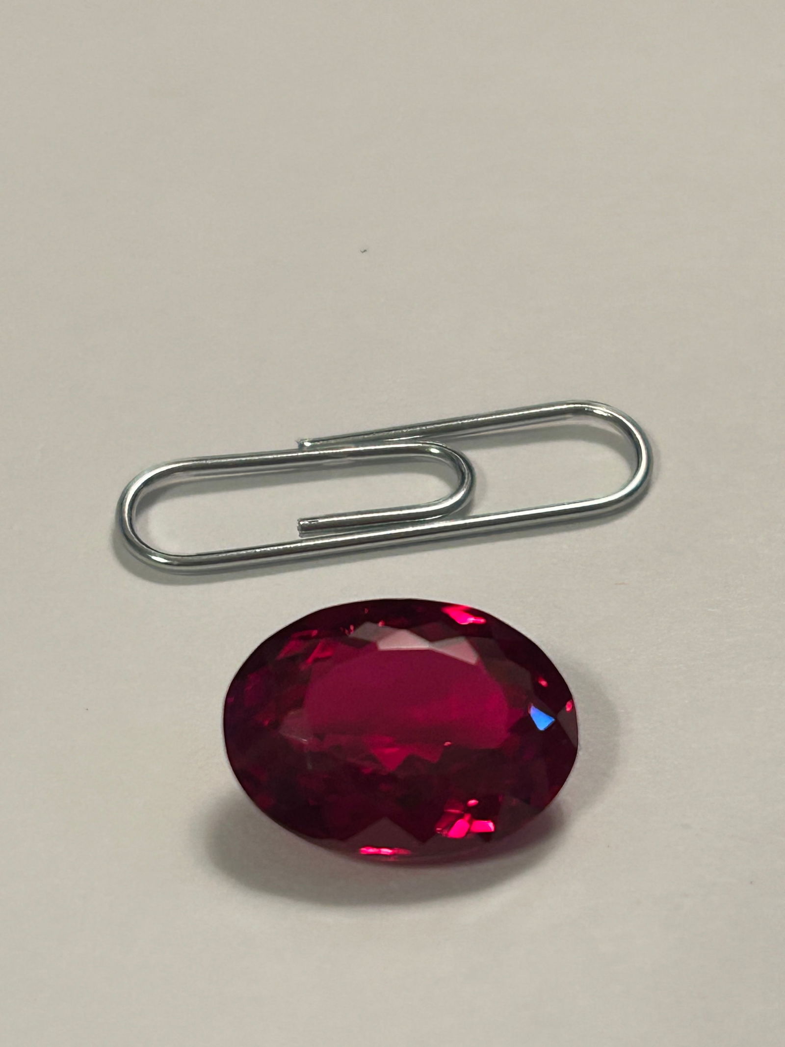 Natural Ruby Brilliant Oval Cut 15.4 ct AWESOME STONE - 3