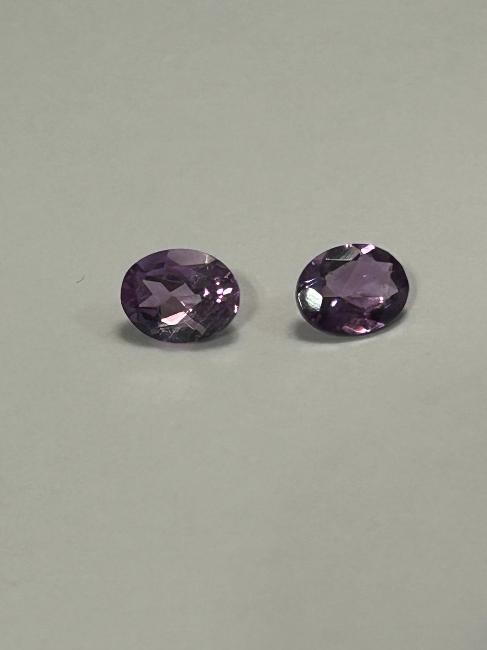 Natural Amethyst 3.55ct Oval Cut PAIR From Brazil (1 of 1)