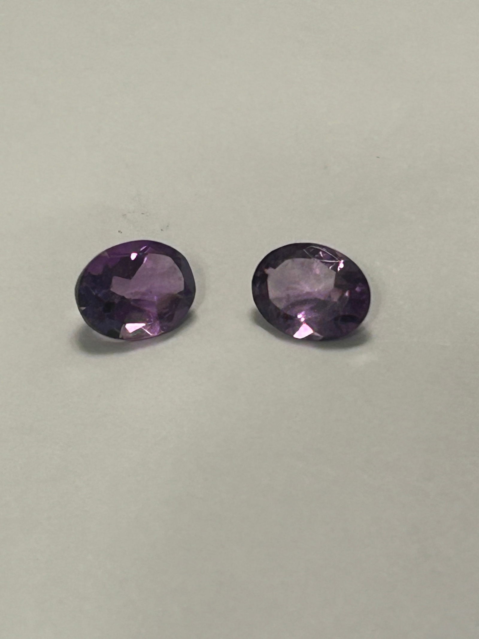 Natural Amethyst 3.17ct Oval Cut PAIR From Brazil (1 of 1)