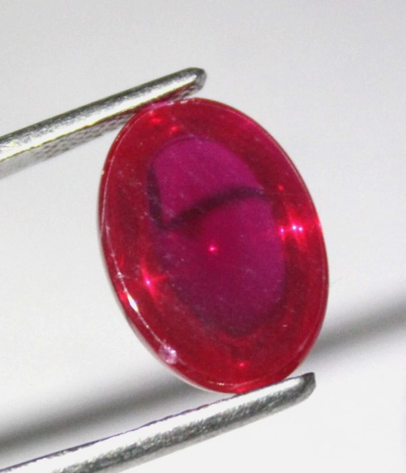 Star Ruby 14.06 ct Cabochon cut Ruby Six Rays - 3