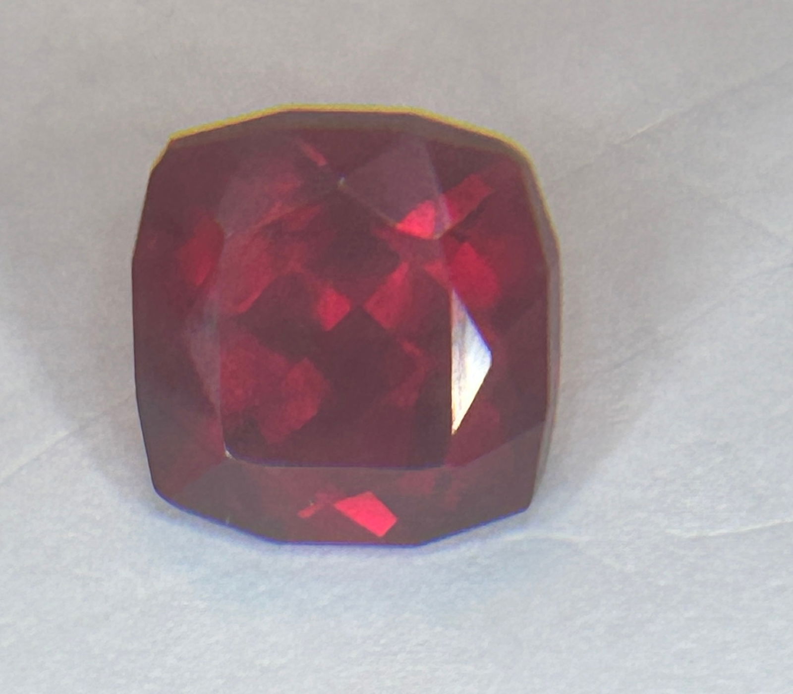 Natural Mozambique Red Ruby Cushion Cut 15.4 Ct EGL Certified (1 of 3)