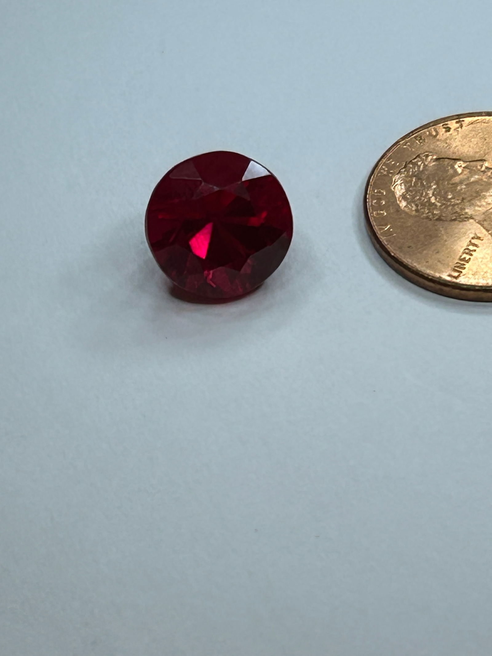 Myanmar Ruby 7.9ct Round Cut No reserve GIR Certified - 3