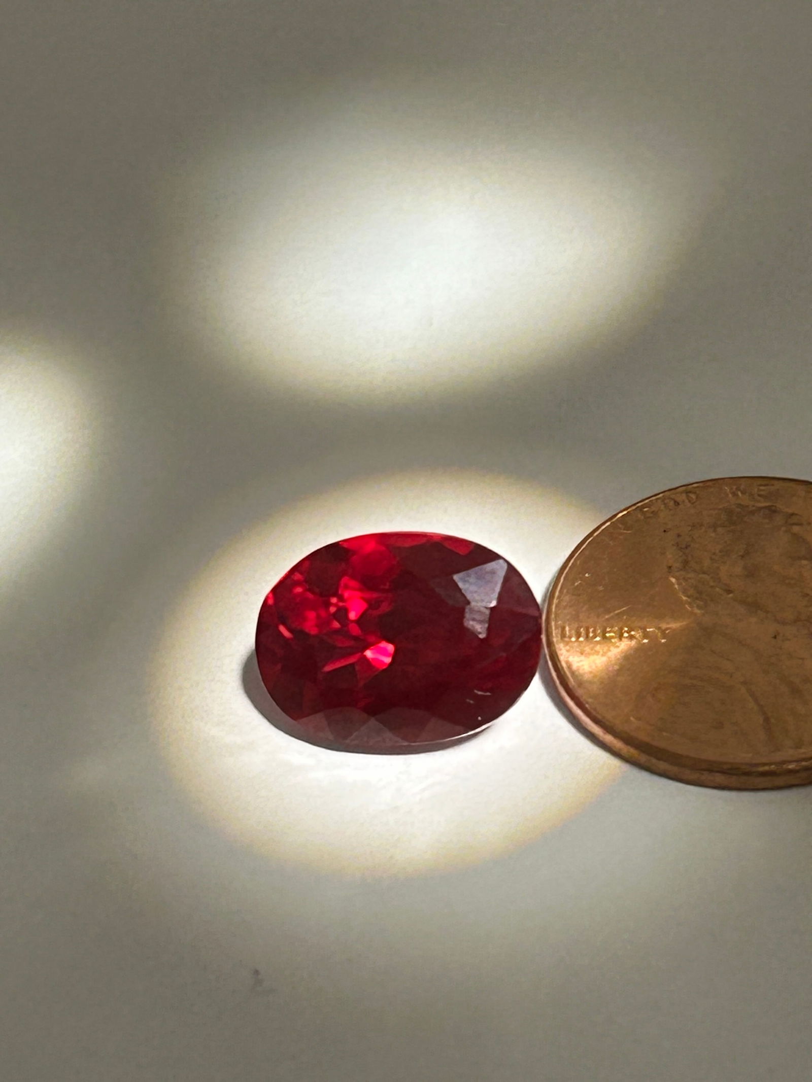 Mozambique Red Ruby 8ct Oval Cut GIR Certified