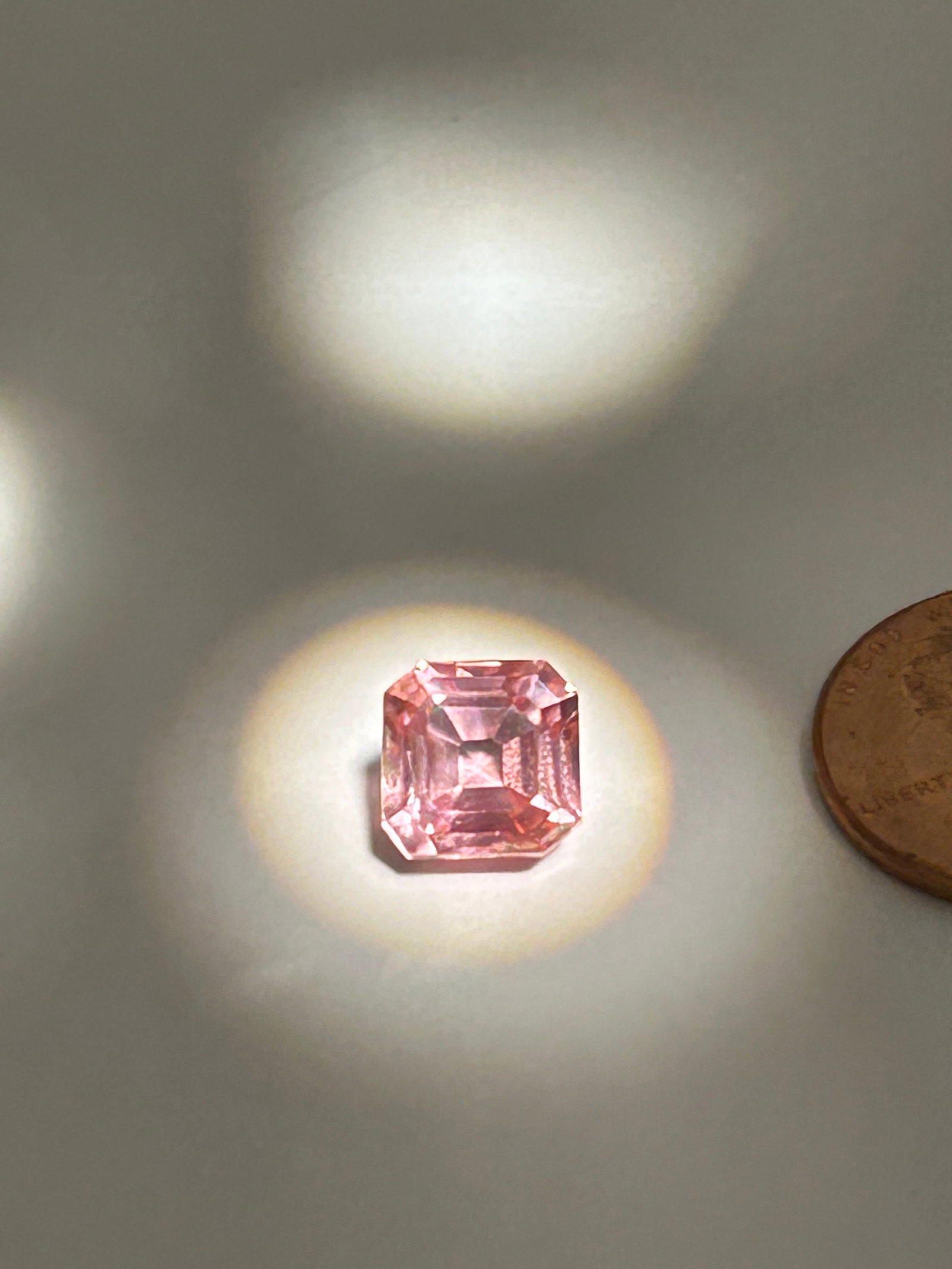 PREMIER GEM the Ceylon Padparadscha Sapphire 5ct Asscher Cut No Reserve EGL Certified.: high-value gem blending pink and orange hues, reminiscent of a lotus blossom or sunset. Originating from Ceylon, this stones is prized for the delicate, salmon-pink coloration, featuring superior, unh