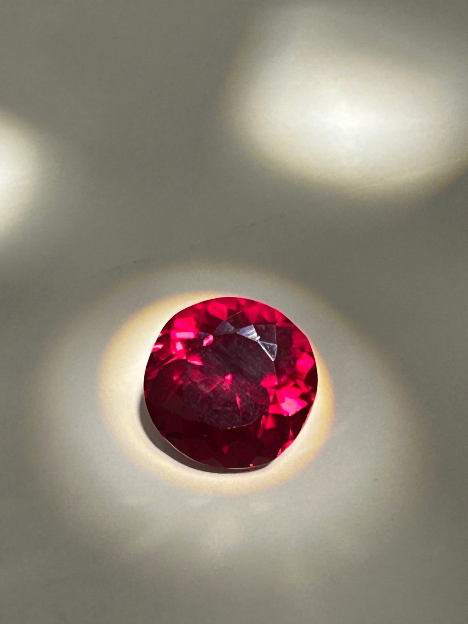 Burmese Ruby 10.9ct Round Cut No Reserve EGL Certified: High-carat, investment-level piece! Originating from the Mong Hsu region in Myanmar. Slightly included "loupe clean". Vivid red , known for high saturation and natural fluorescence.This is a showstopp