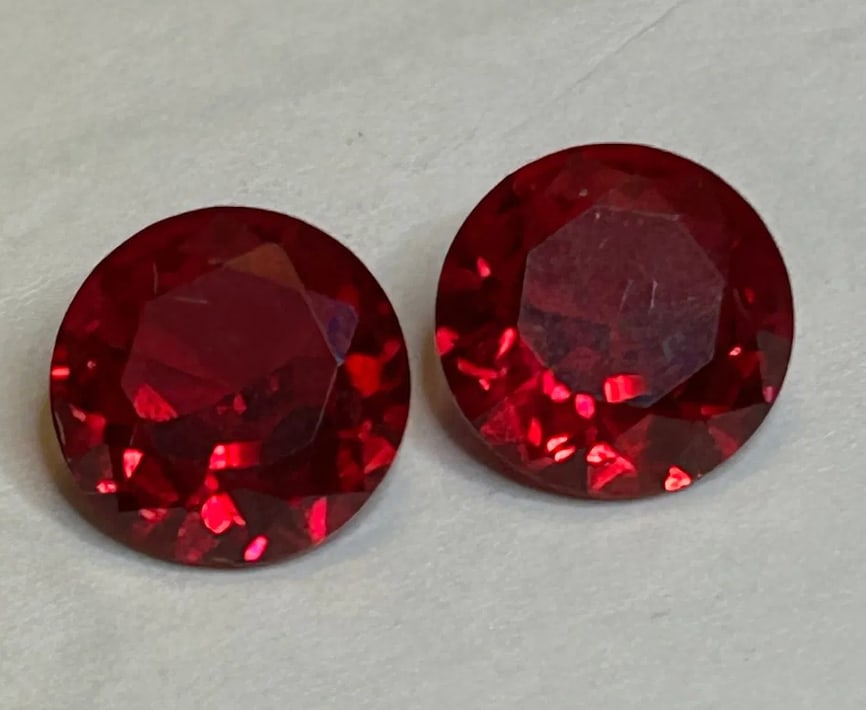 6ct tcw Ruby Round Cut No Reserve Lab Grown (1 of 2)