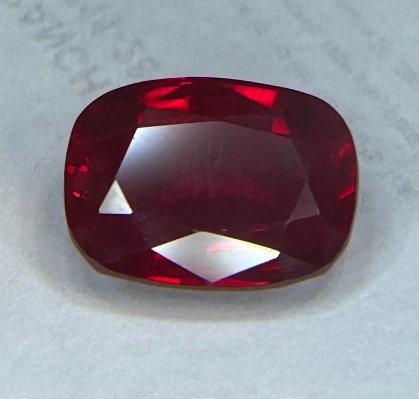 17.49ct Ruby Brilliant Cushion Cut No Reserve Lab Grown (1 of 4)