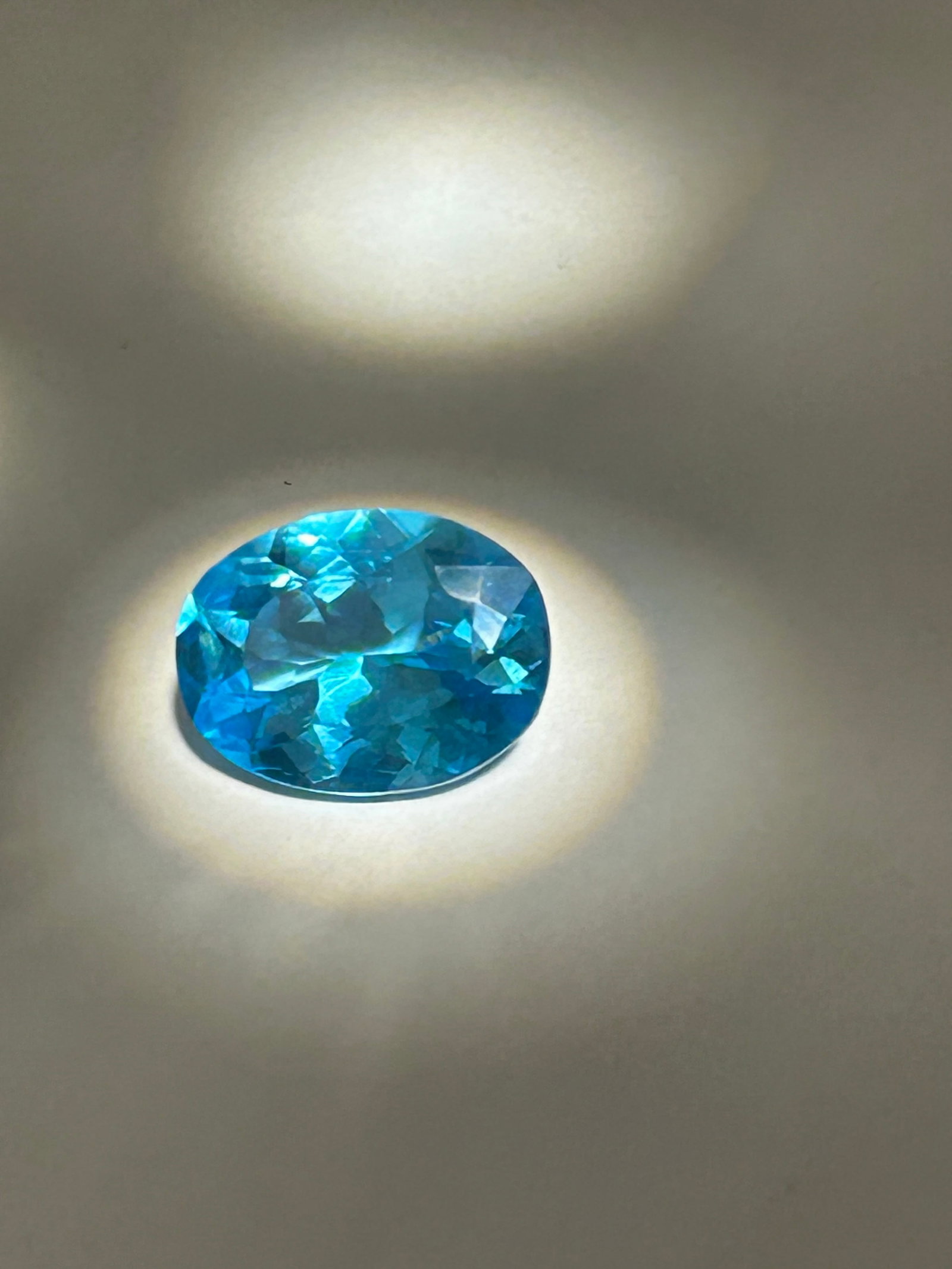 12ct Brazilian Paraiba Neon Blue Tourmaline Oval Cut No Reserve EGL Certified (1 of 4)