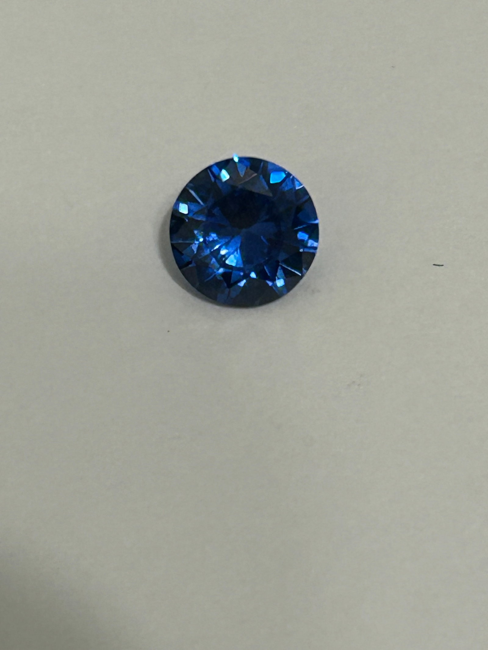 3ct Royal Blue Sapphire Round Cut No Reserve GGI Certified (1 of 4)