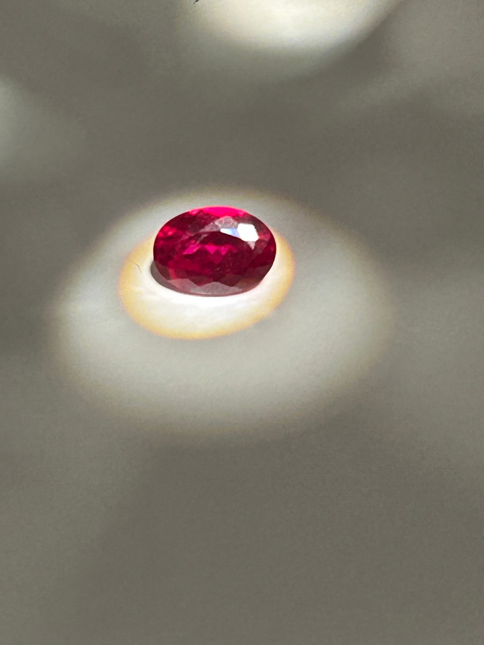 3.0ct Mogok Blood Red Painite Oval Cut (1 of 3)