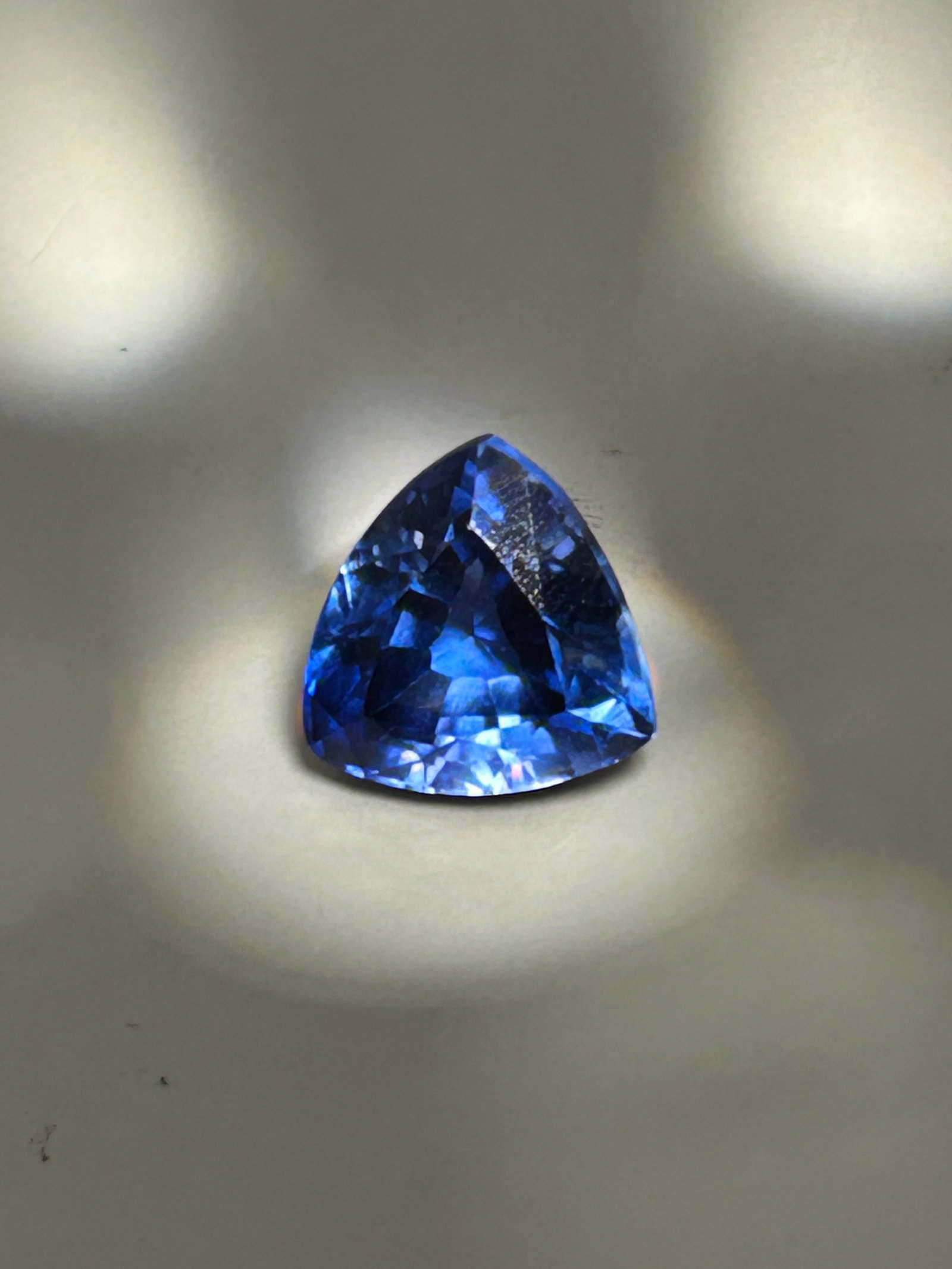 12ct Kashmiri Blue Sapphire Trillion Cut No Reserve GIE Certified (1 of 5)