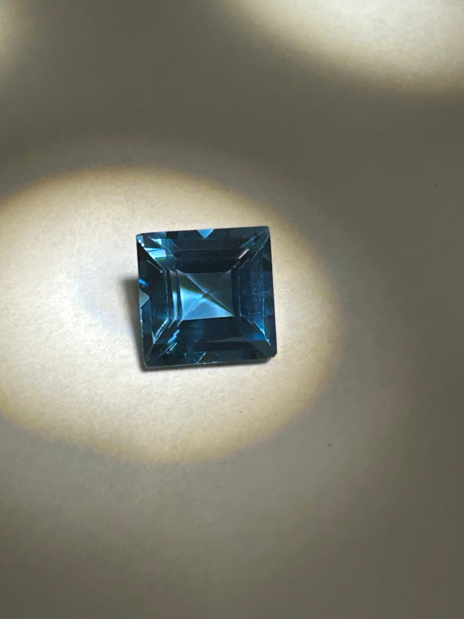 2.51 Carat --- London Blue Topaz --- Princess Cut --- IGI Certified (1 of 4)