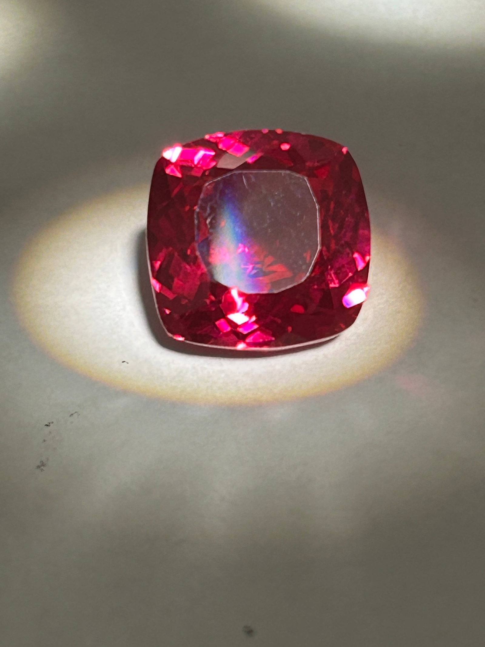 9.70 Carat Pink Sapphire Cushion Cut EGL Certified.: a vibrant or delicate pink hue. These, frequently Sri Lankan (Ceylon) or Thailand-sourced, natural stones are cut into a square or rectangular "cushion" shape with soft, rounded corners. They are gene
