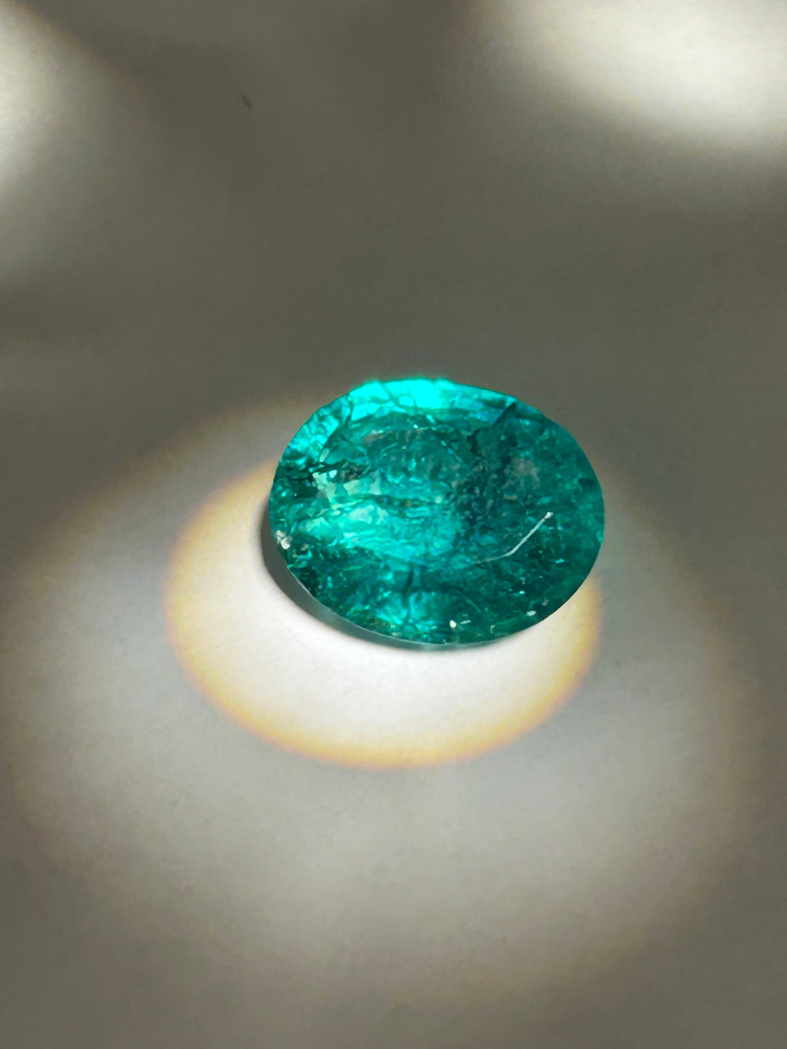 4.7 Carat Emerald Oval Cut GIL Certified: known for its intense, vivid green color, often with a slight bluish undertone, as noted in the Indiamart listing. It usually features an elongated oval shape that highlights its deep, natural
