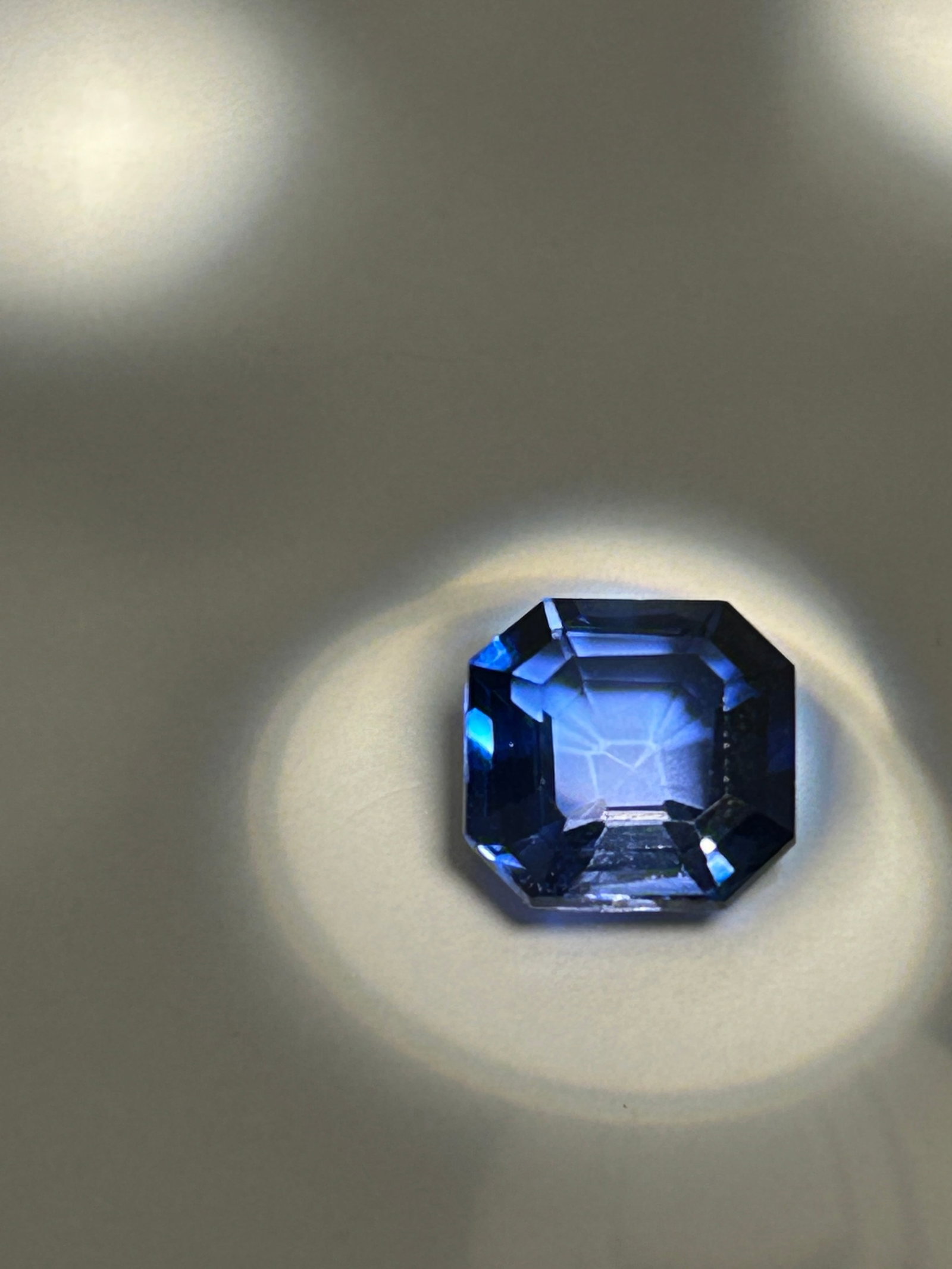8.80 Carat Sri Lankan Cornflower Blue Sapphire Asscher Cut EGL Certified: A rare, high-value investment gemstone. It features a medium-toned, velvety, intense blue hue, a signature of Ceylon origin, paired with the precise, step-cut facets of an Asscher cut. This