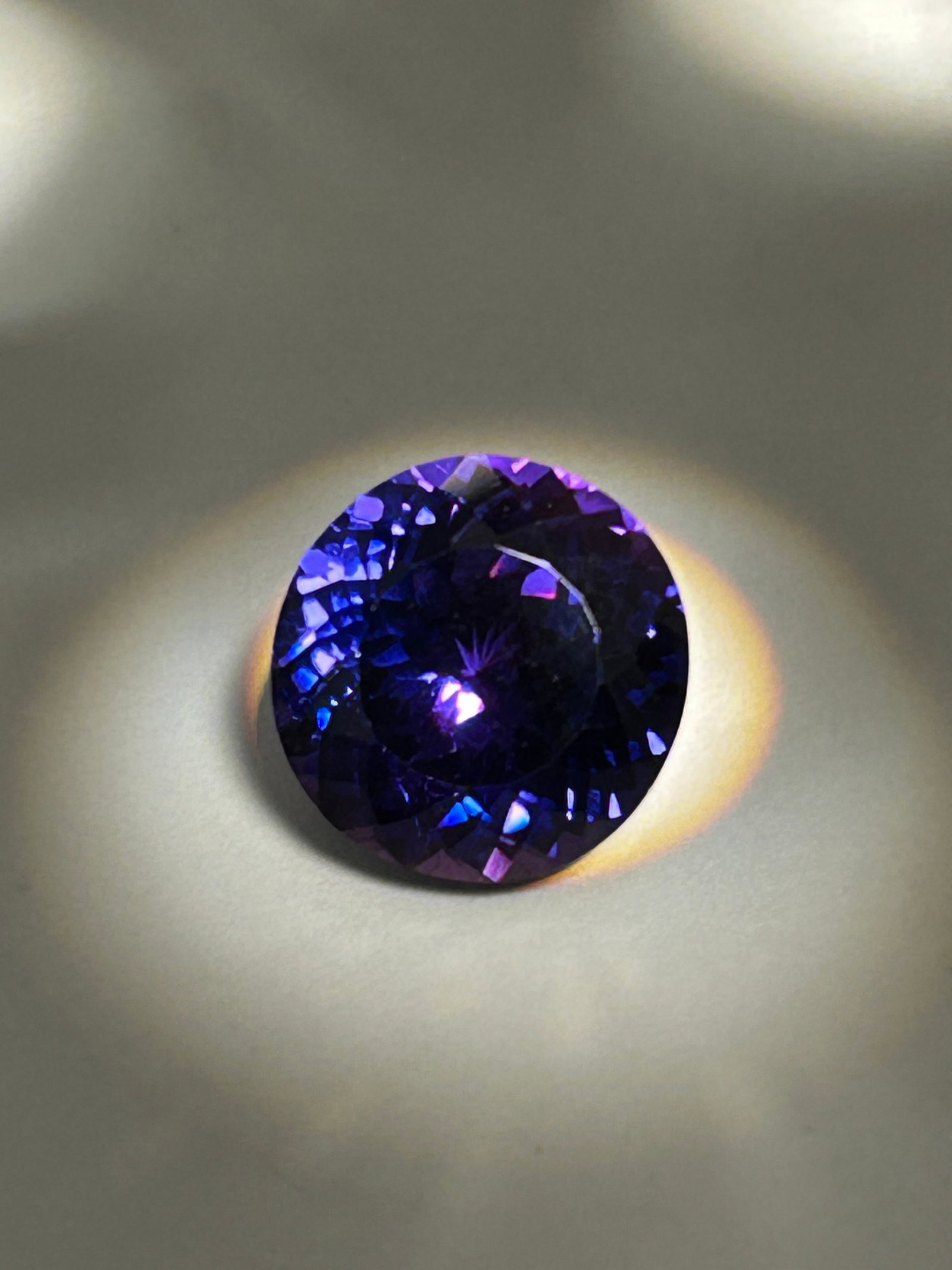 9.50 Carat Sri Lankan Java Plum Sapphire Brilliant Round Cut AGSL Certified (1 of 6)