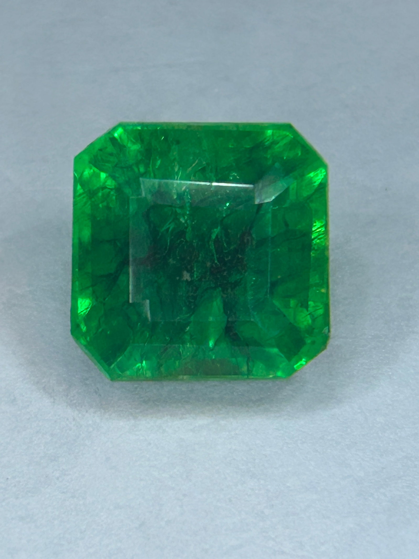 9.95 Carat Colombian Green Emerald Asscher Cut VG Certified (1 of 4)