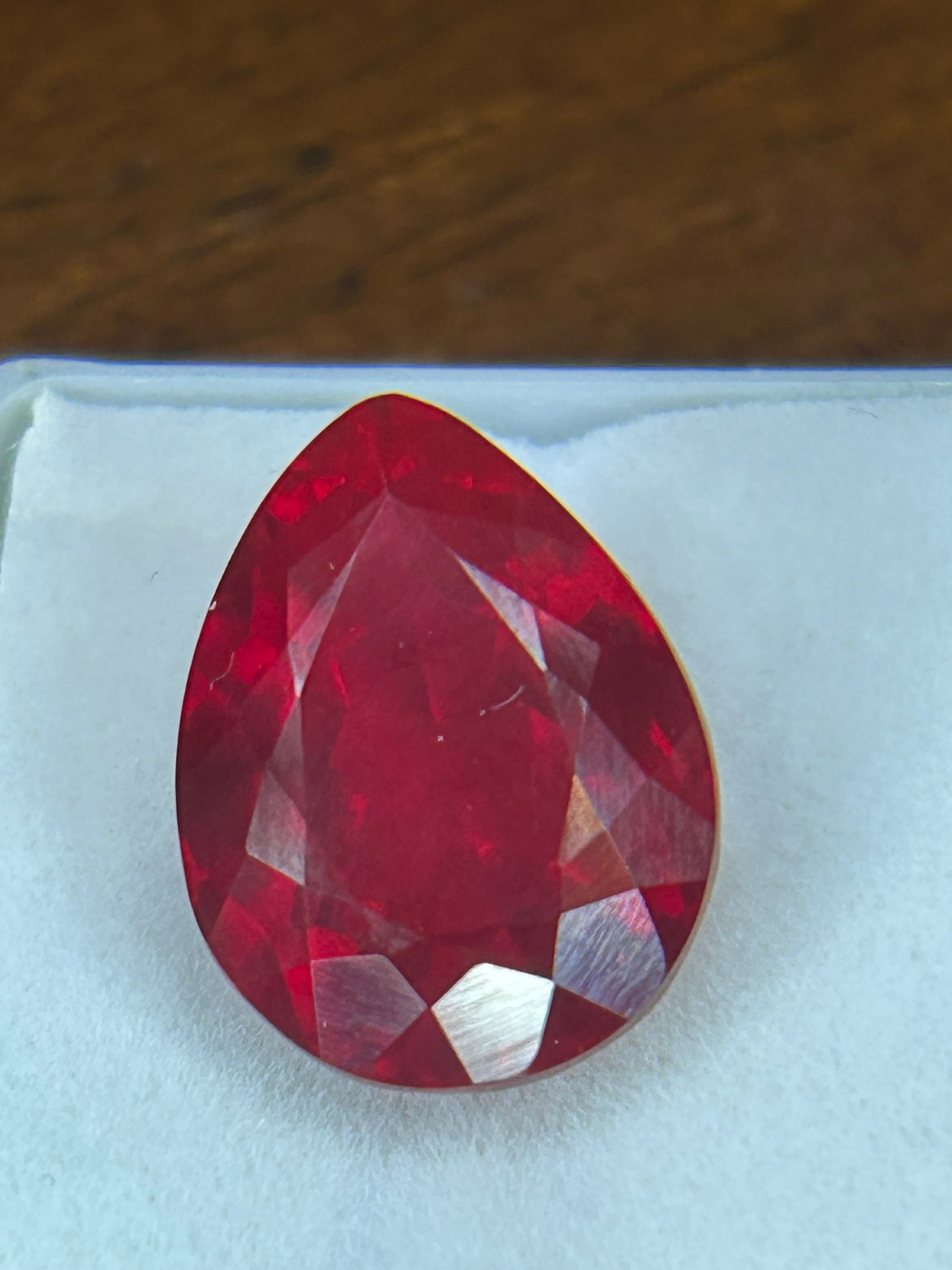 11.30 Carat ---- Mozambique Ruby---- Pearl Cut ---- Certified: Mozambique rubies are known for their high-quality, often showing vibrant color with natural, unheated, or lightly treated options available, making them desirable for jewelry.