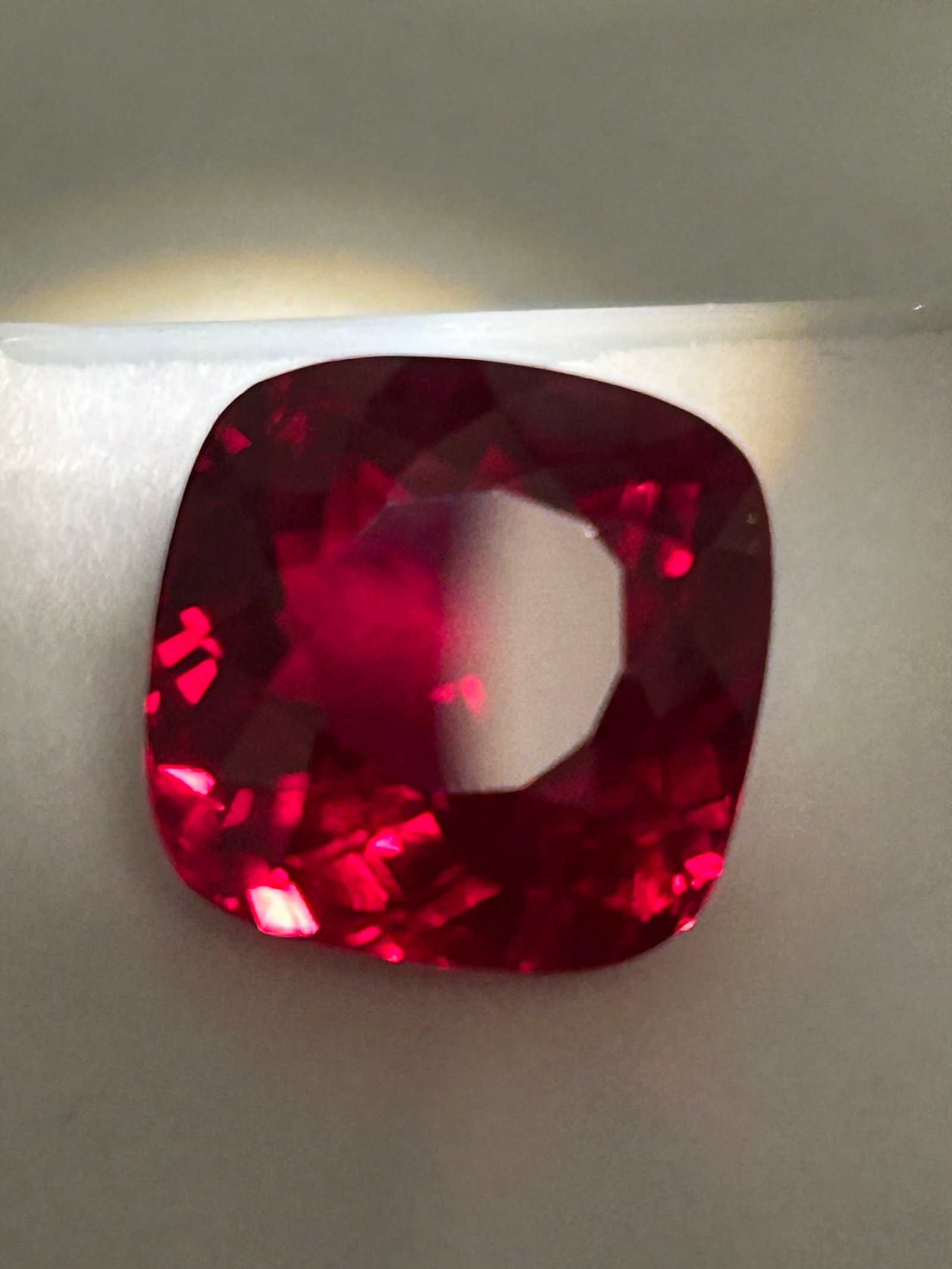 13.80 Carat ---- Burmese Red Ruby---- Cushion Cut ---- GIR Certified (1 of 5)