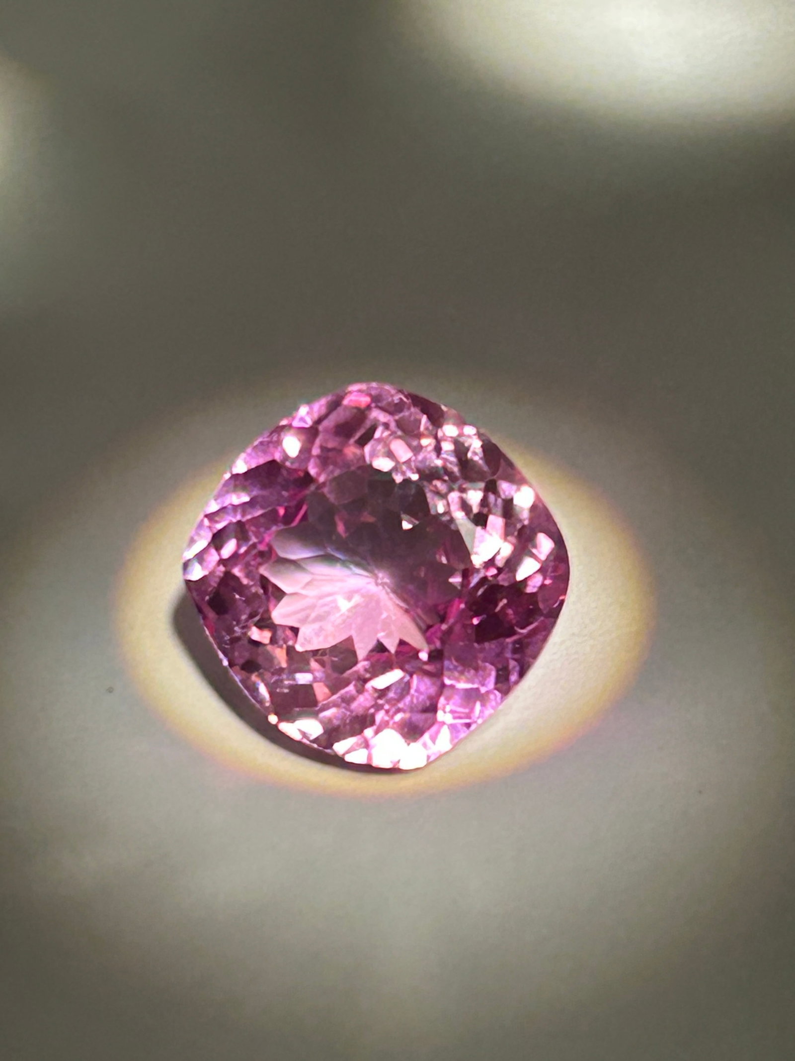 8.05 Carat ---Pink Sapphire --- Cushion Cut --- EGL Certified: a rare, high-carat gemstone, often featuring a "cushion" shape that combines a square or rectangular outline with rounded corners, mimicking a pillow. Gems of this size and type are often used in high