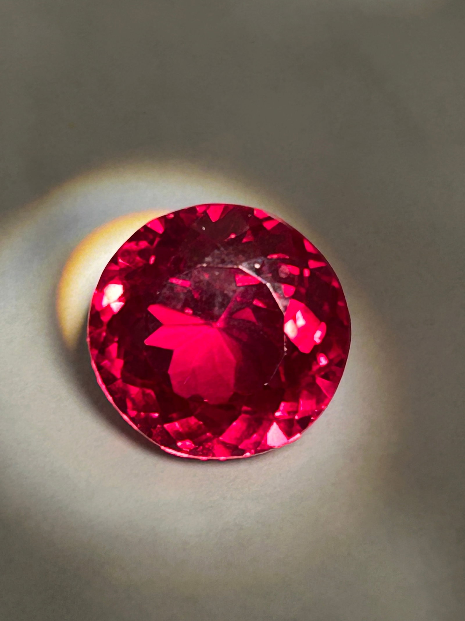 7.65 Carat --- Burmese Blood Ruby --- Round Cut: A highly saturated, vibrant red gemstone. Top-tier genuine Burma origin, from the Mogok Valley.Unheated/untreated rubies are significantly more valuable than heat-treated, with prices potentially bein