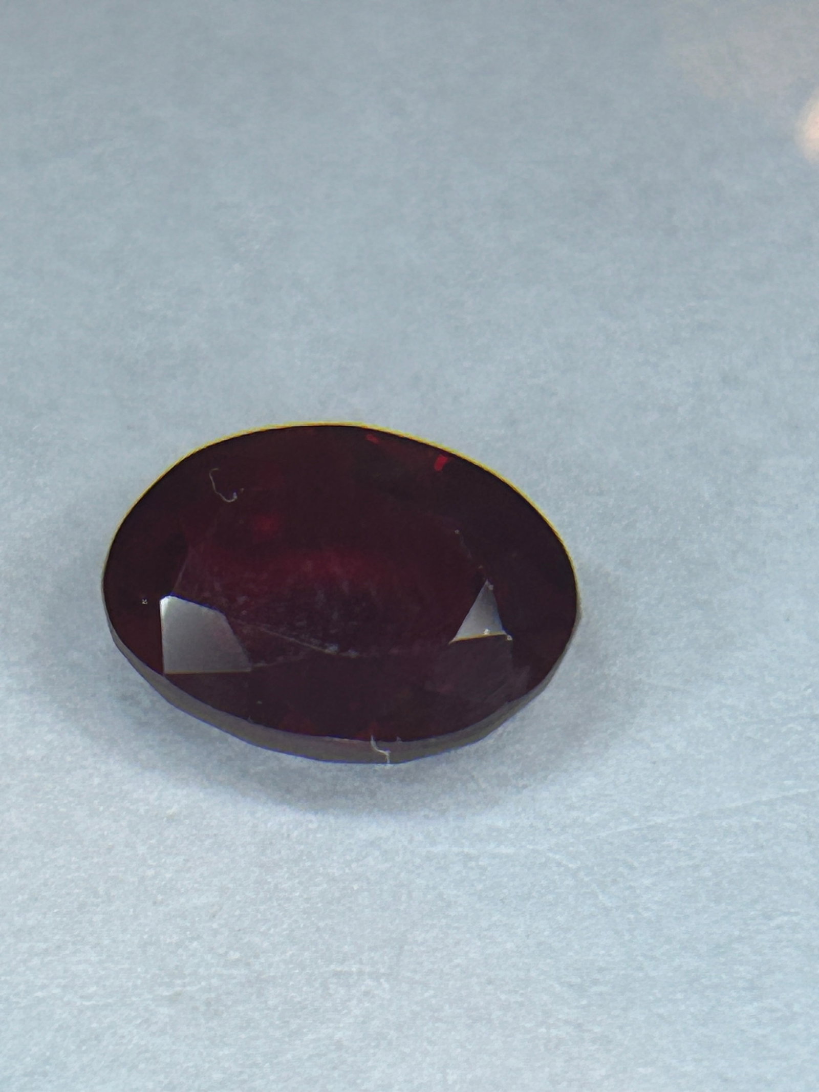 5.8 Carat --- Burmese Deep Ruby --- Oval Cut - 4