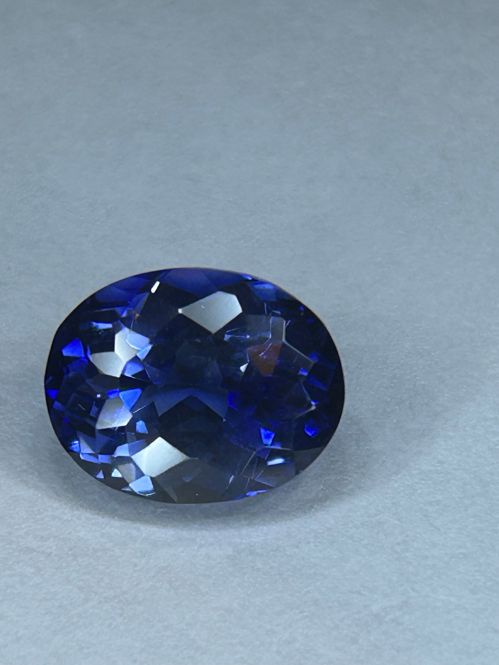 9.10 Carat ----Blue Sapphire ----Oval Mixed Cut ----LAB GROWN IGI Certified: 9.10 Carat ----Blue Sapphire ----Oval Mixed Cut