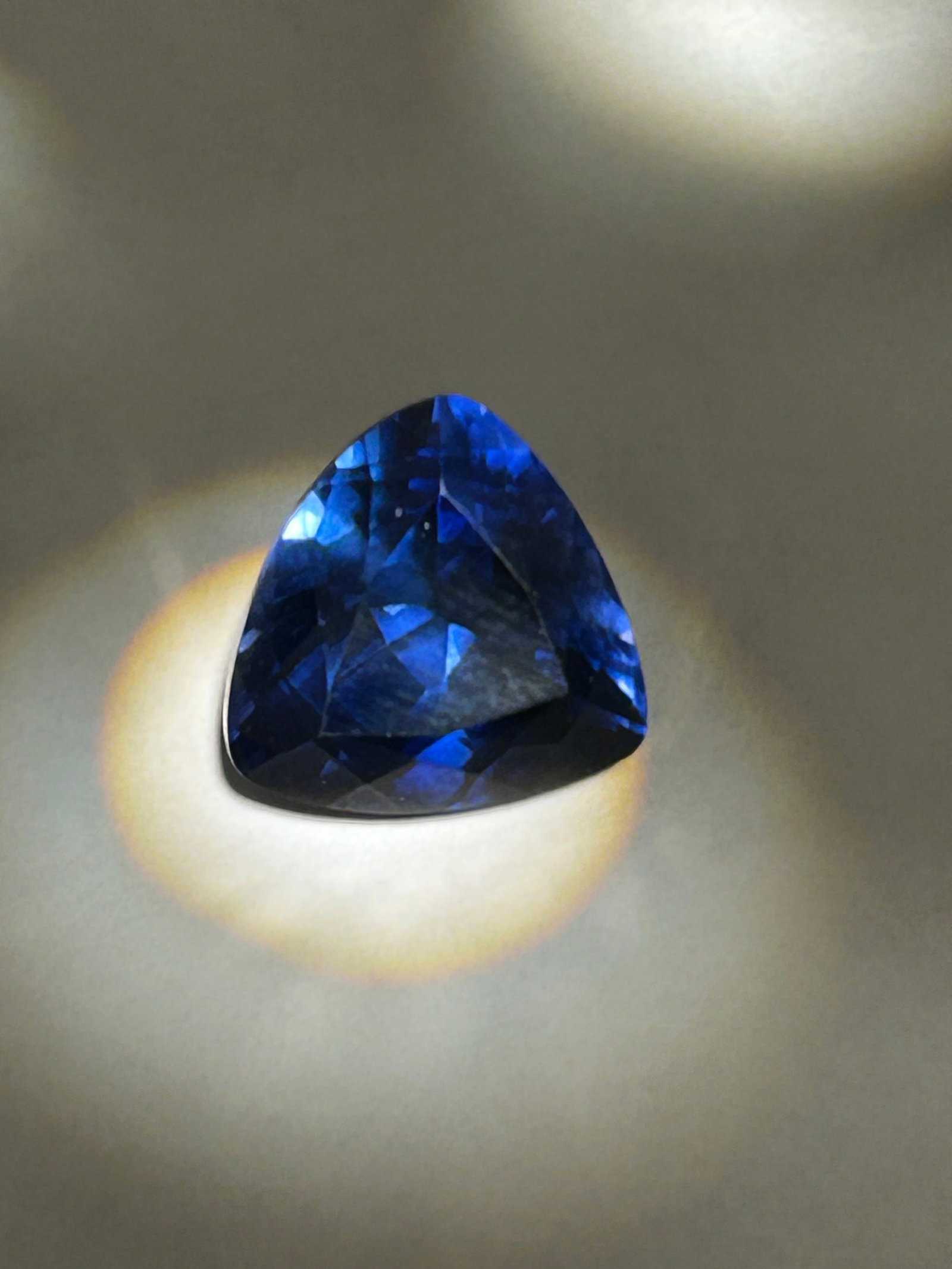 10.54 Carat -- Blue Sapphire --- Trillion Brilliant Cut ---LAB GROWN IGI Certified: 10.54 Carat -- Blue Sapphire --- Trillion Brilliant Cut