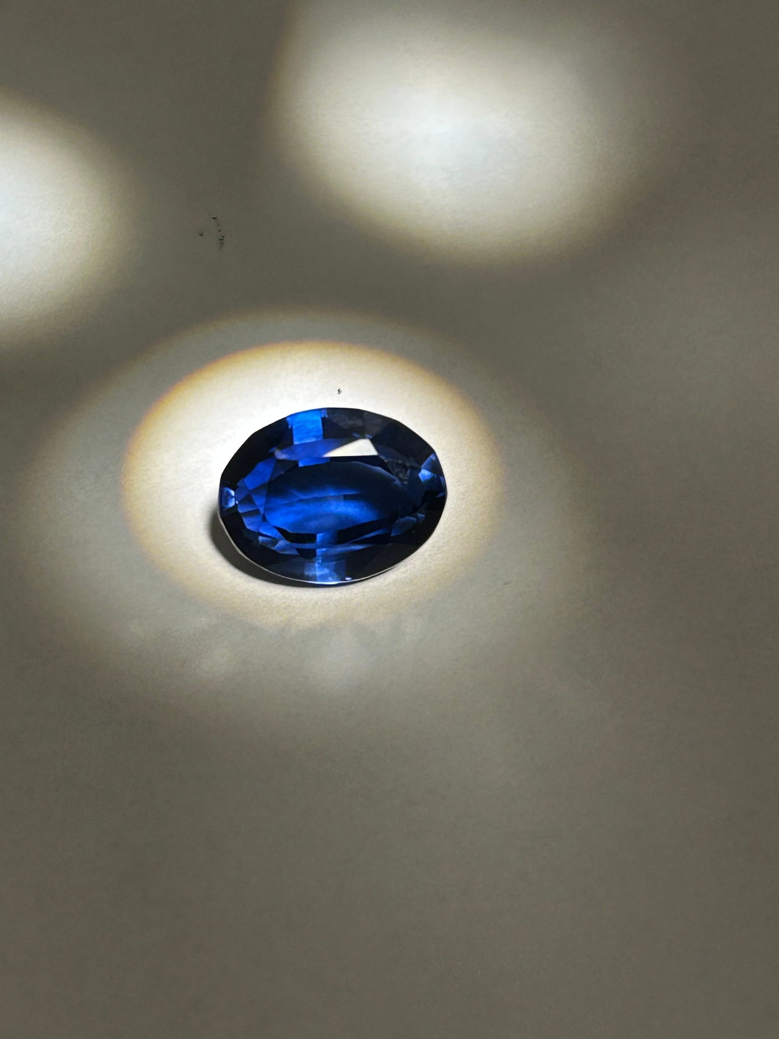 7.75 Carat -- Blue Sapphire --- Oval Mixed Cut ---LAB GROWN IGI Certified: 7.75 Carat -- Blue Sapphire --- Oval Mixed Cut