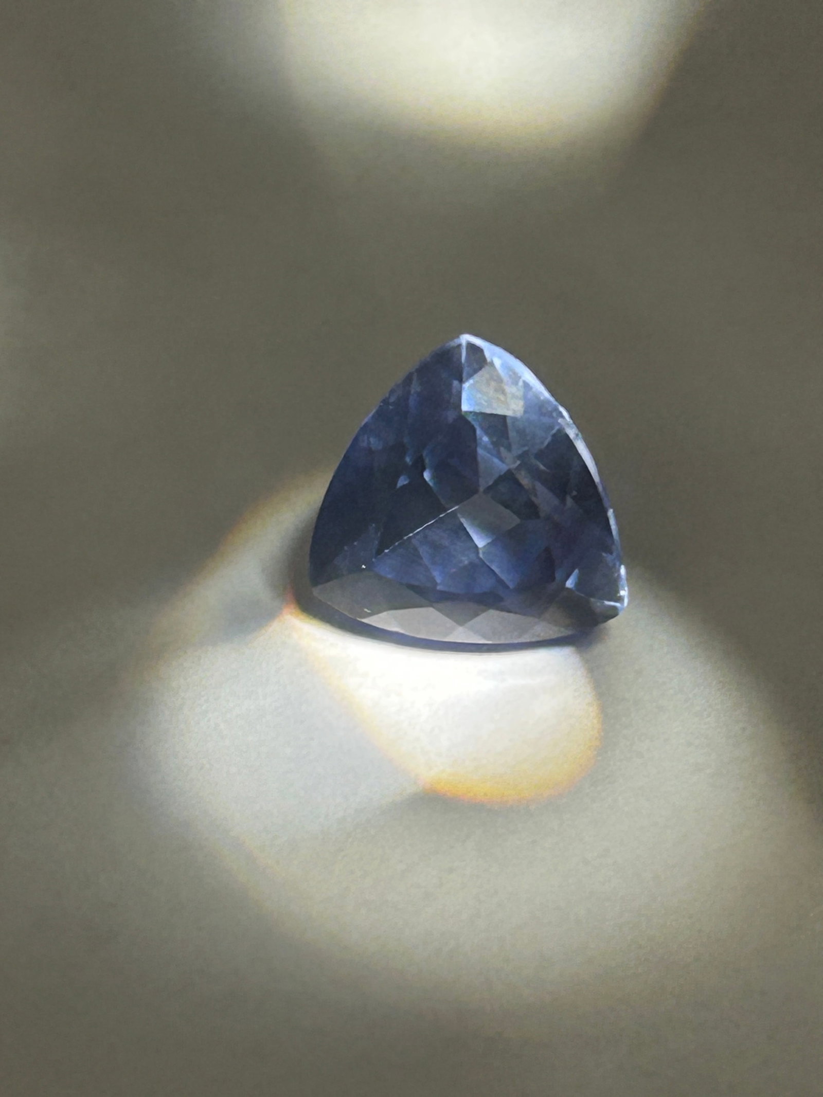 10.02 Carat --- Light Blue Sapphire--- Trillion Cut --- LAB GROWN IGI Certified: 10.02 Carat --- Light Blue Sapphire--- Trillion Cut