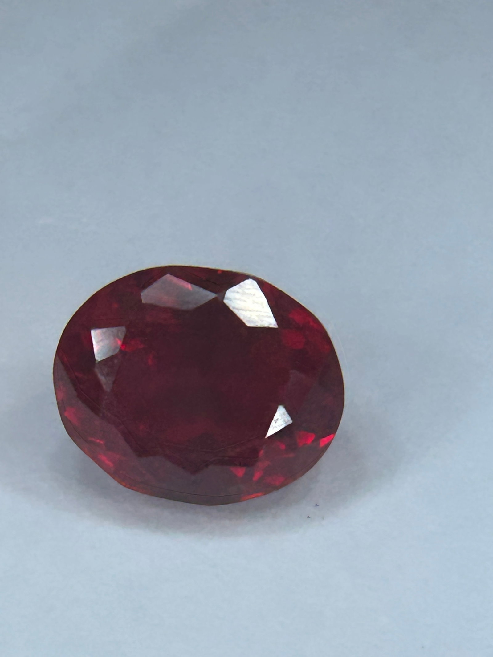 9.35 Carat --- Deep Red Ruby --- Modified Cushion Cut --- GGI Certified (1 of 5)