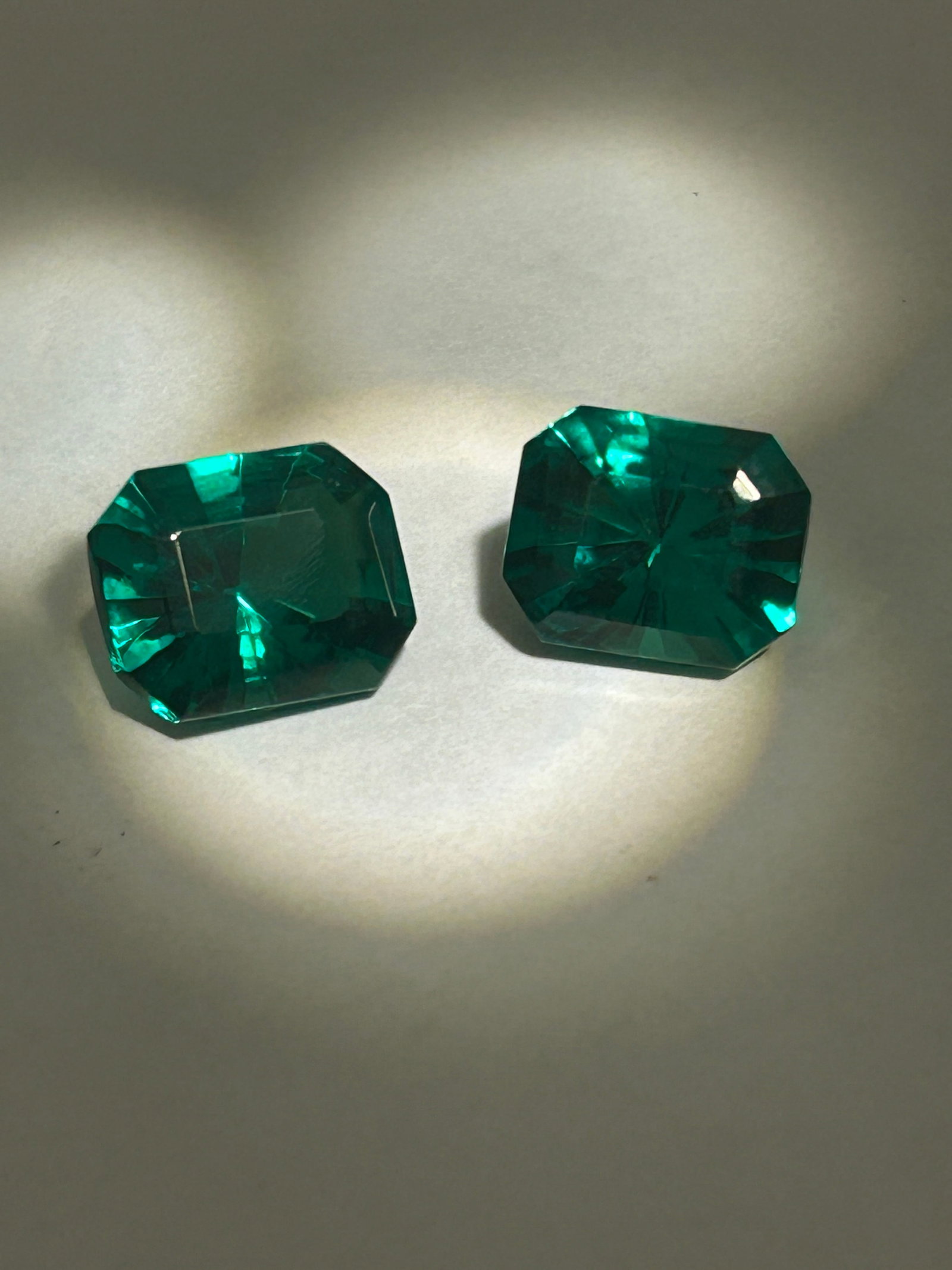 21.10 Carat --- Green Tsavorite PAIR --- Emerald Step Cut ---GIR Certified (1 of 4)