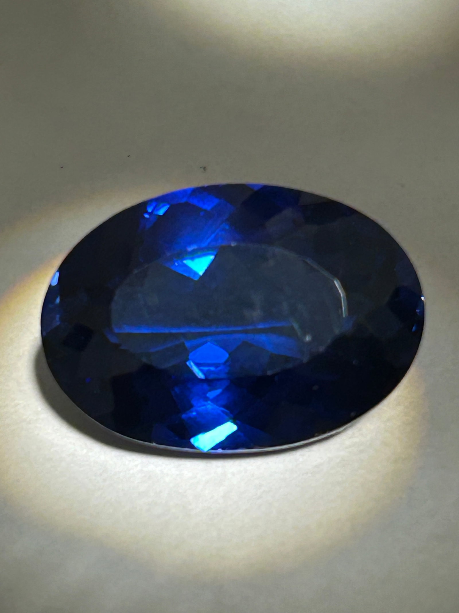 9.30 Carat -- Blue San Carlos Benitoite --Oval Cut --- Certified: A 9.30-carat blue Benitoite of "San Carlos" (San Benito County, California) origin is an exceptionally rare, historically significant, and high-value gemstone. Benitoite is the official state gemstone
