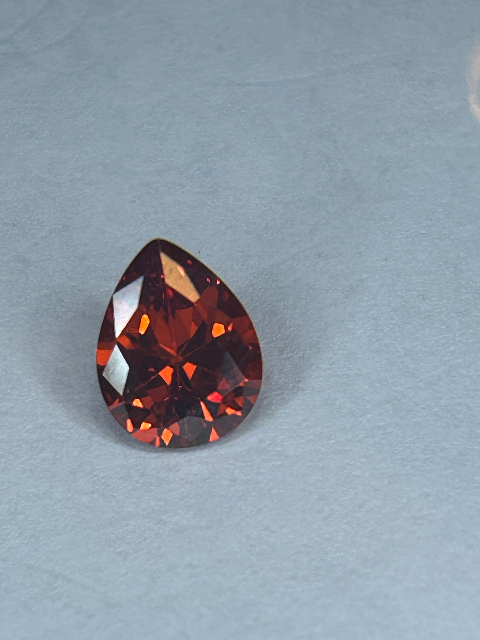 2.0 Carat --- Namibia Tangarine Garnet --- Pear Cut --- GGI Certified (1 of 5)