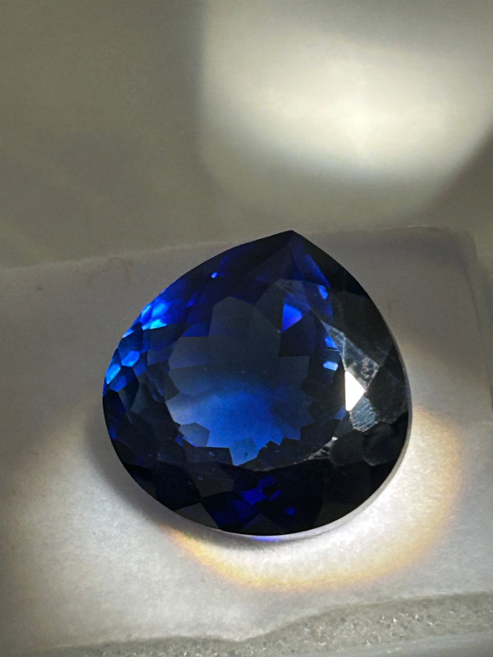 17.70 Carat -- Deep Blue Sapphire -- Pear Cut --- EGL Certified (1 of 4)