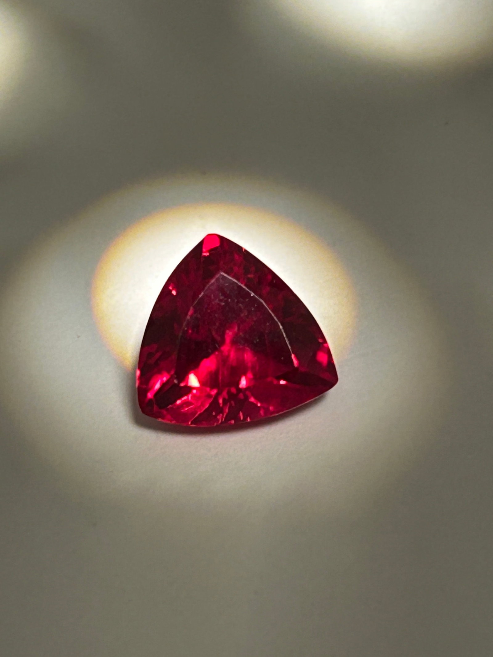 8.60 Carat --- Natural Blood Ruby -- Trillion Cut --- EGL Certified: Natural "Pigeon Blood red" ruby with a trillion cut is an exceptional, and visually striking gemstone. Because rubies of this size are very scarce, a stone like this serves as a massive centerpiece fo