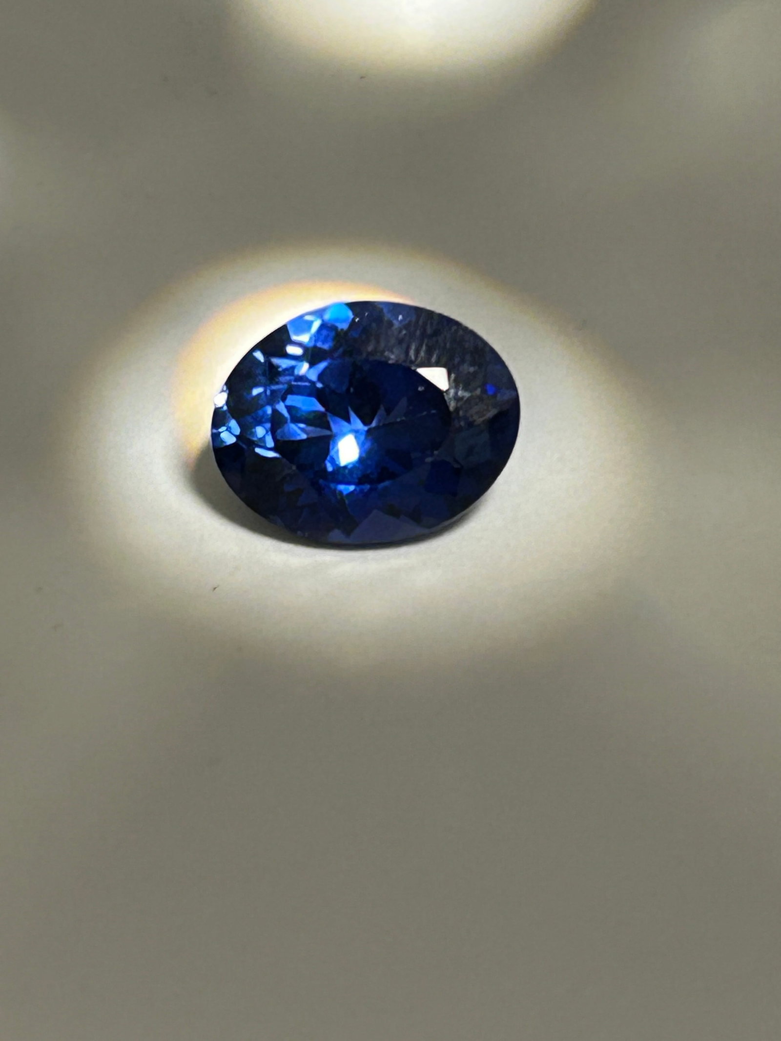 8.35 Carat --- San Carlos Benitoite - Oval Cut (1 of 4)