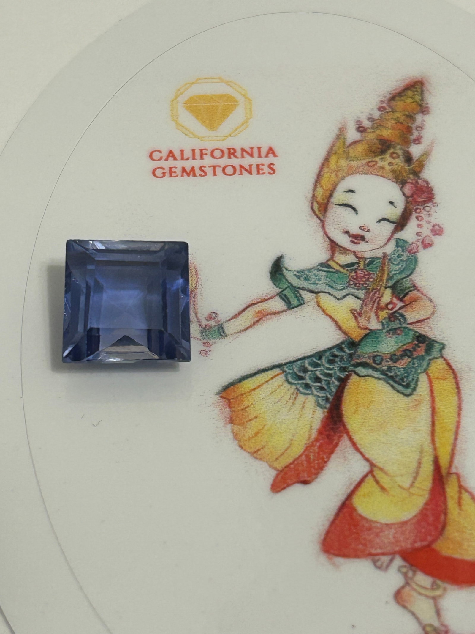 9.5 Carat ---- Montana Blue Sapphire ---- Square Step Cut (1 of 4)
