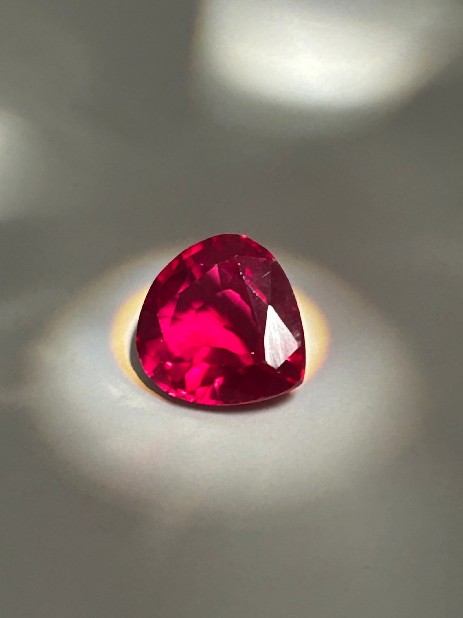 9.10 Carat ---- Mozambique Red Ruby ----Pear Cut (1 of 4)
