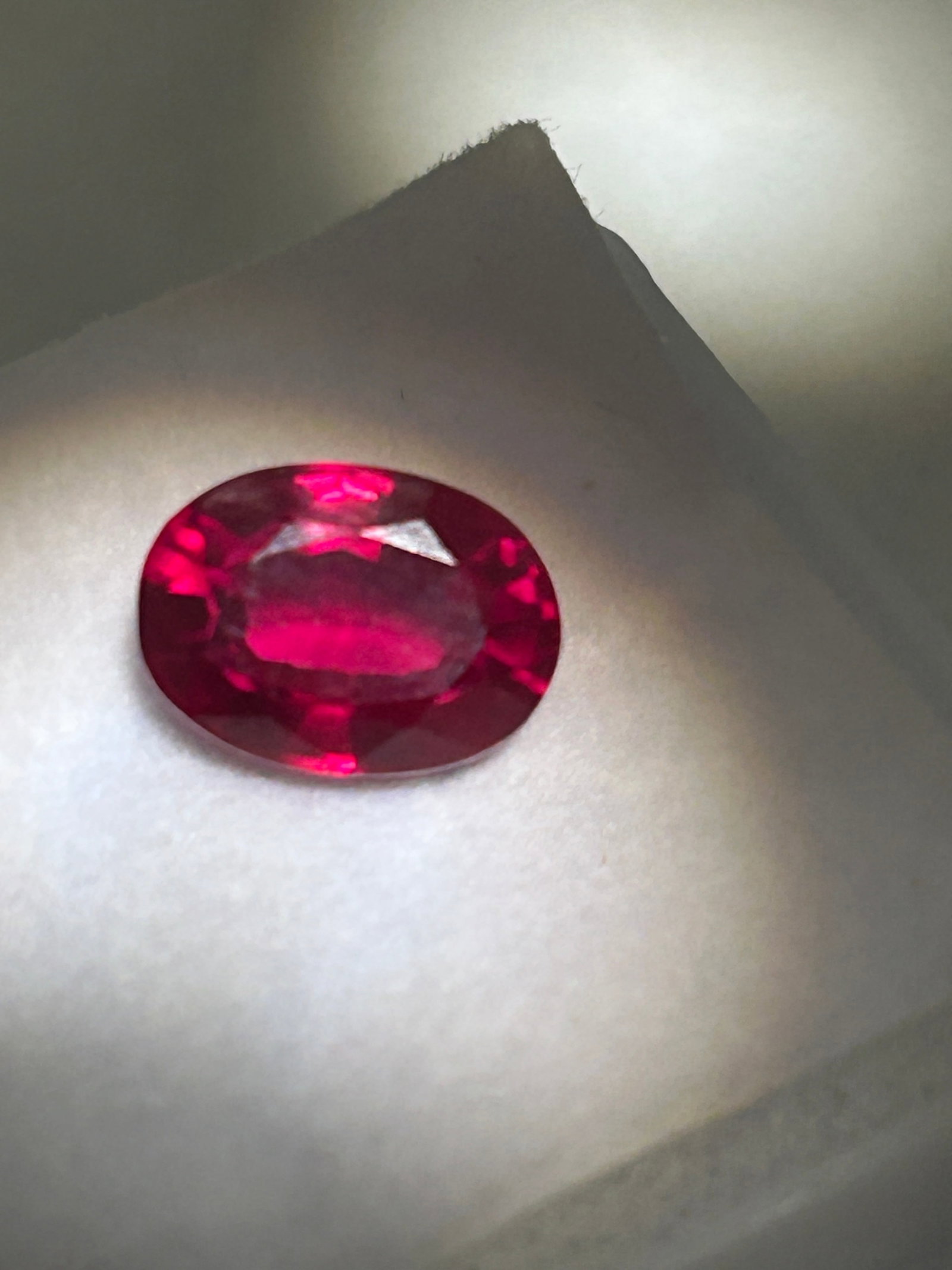 1.80 Carat ---- Mogok Ruby ---- Oval Cut: From the esteemed Mogok mines in Burma is a high-value gemstone valued for its intense color and rarity. Often featuring "pigeon blood" red or deep pinkish-red hues, this size is ideal for rings or fi