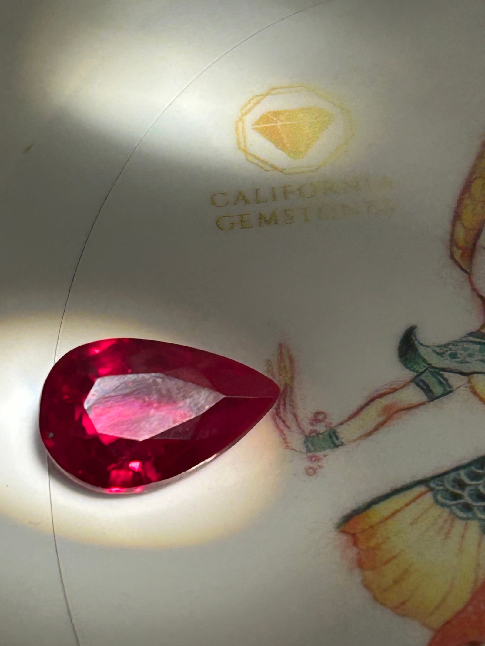 6.20 Carat ---- Ruby ---- Pear Cut - 3